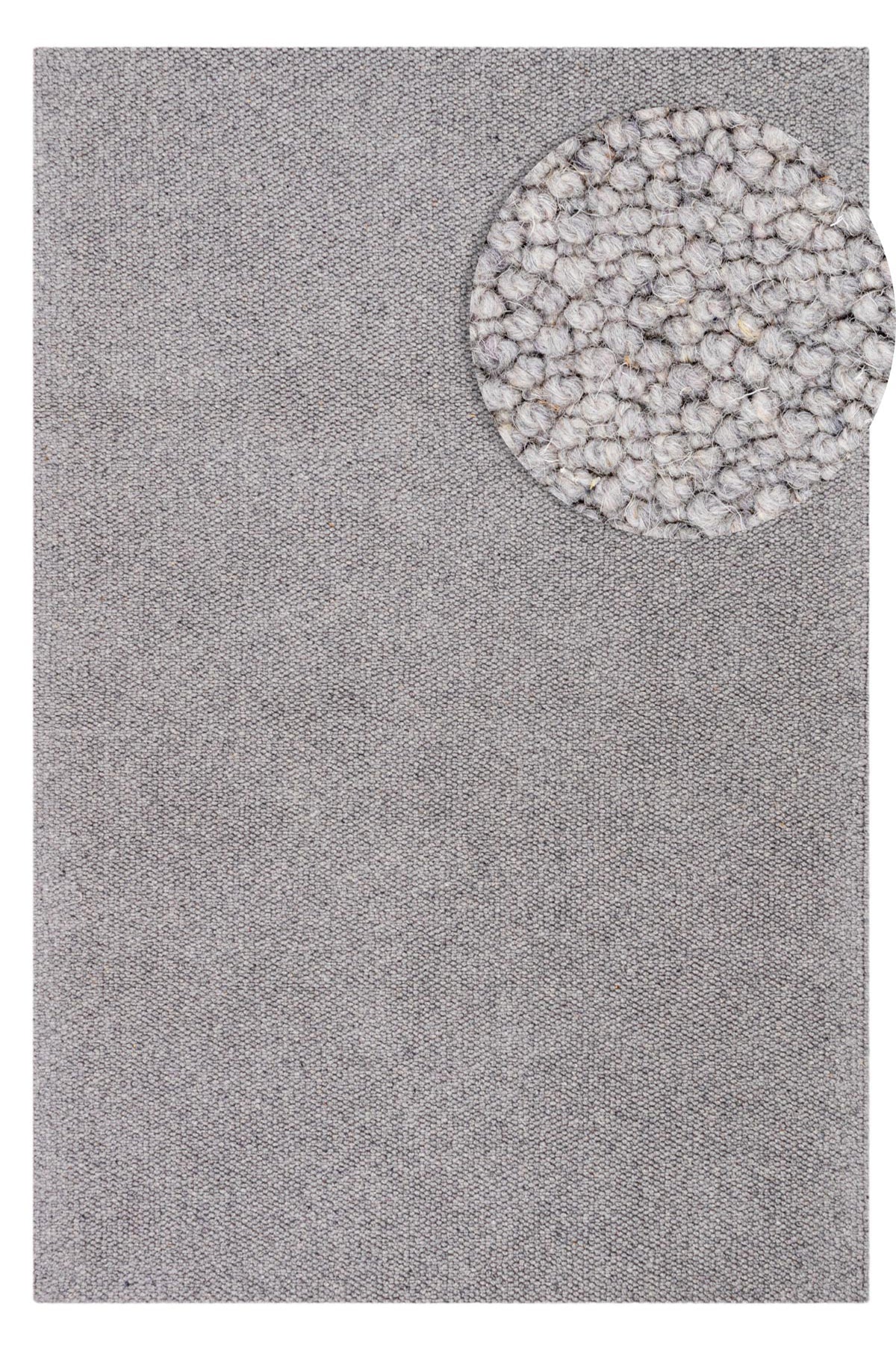 Madam MD 01 Grey Doğal Yün Halı