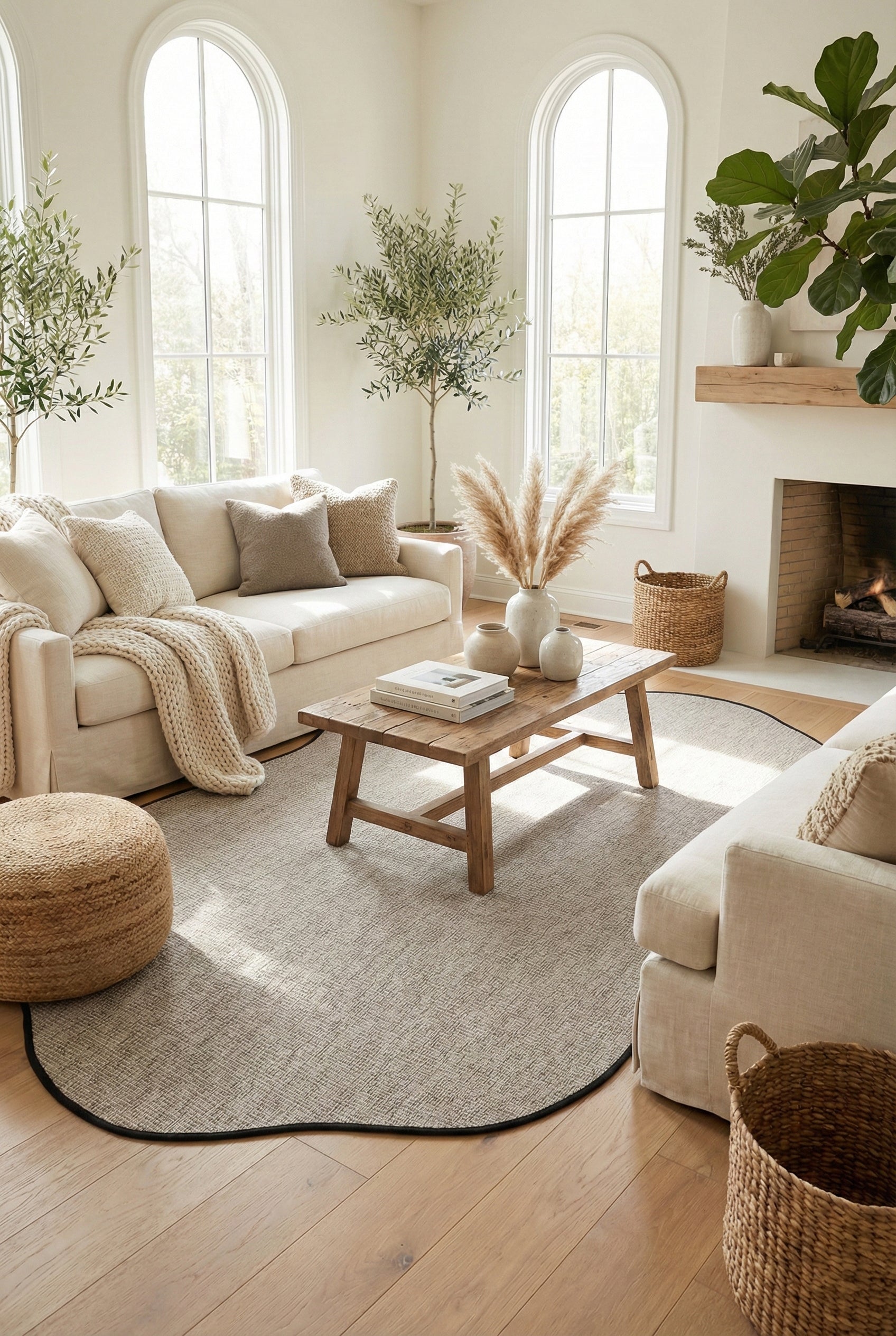 Canvas 2 Suit SU02 Grey Cotton Bordure 10 Black Amorf Sisal Halı