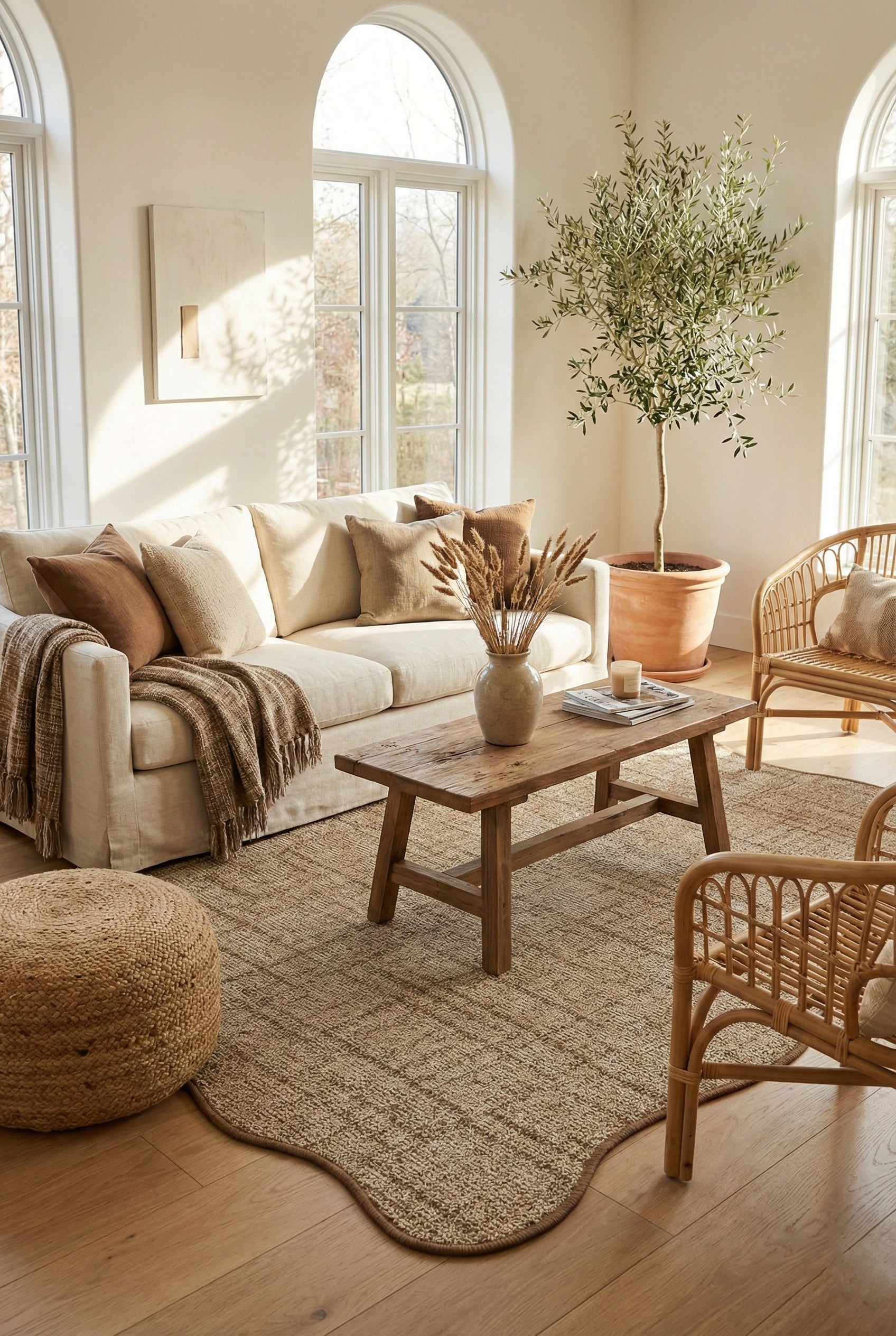 Canvas 4 Look LK03 Jut Cotton Bordure 04 Dark Beige Amorf Sisal Halı