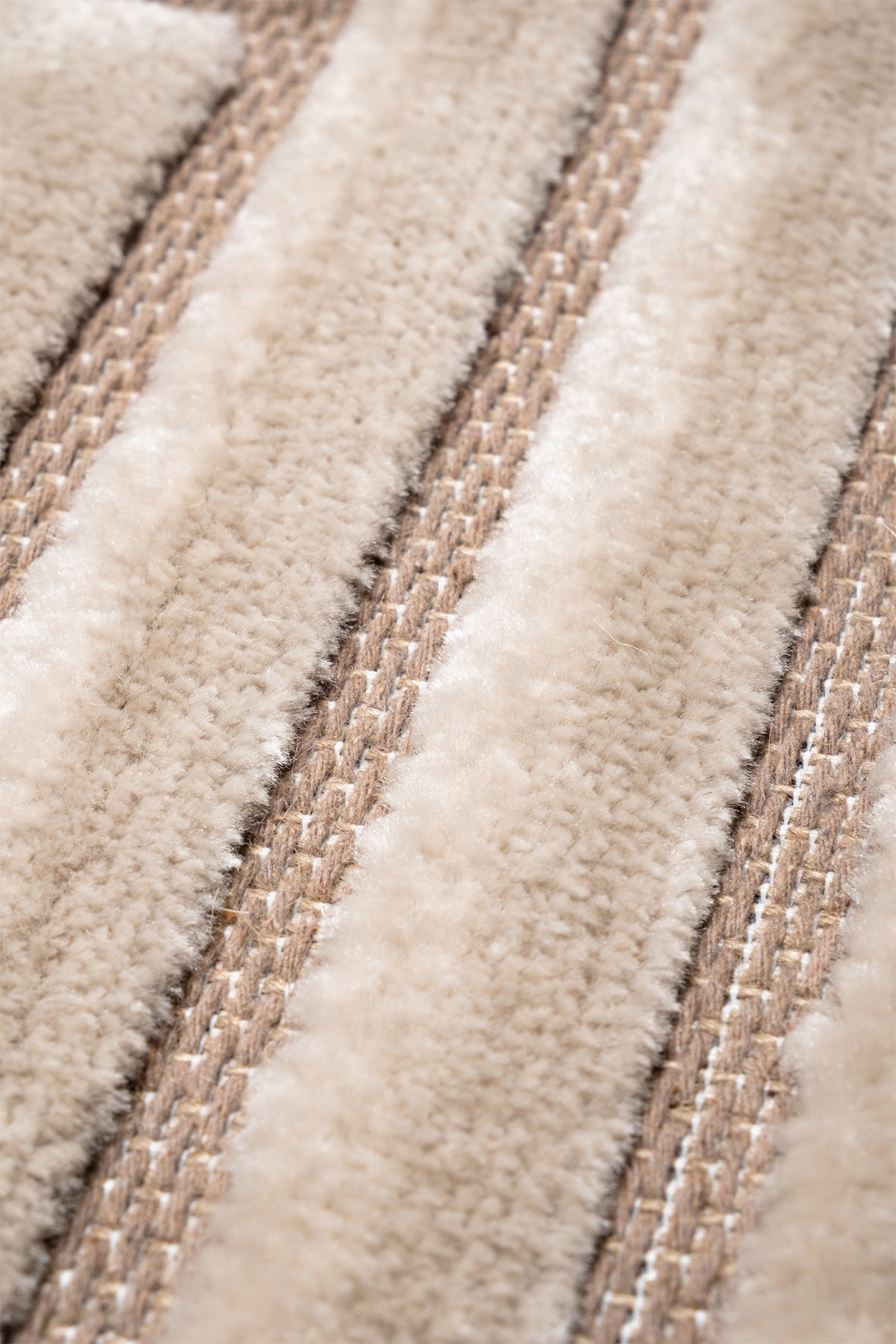 Pier PR03 Beige İskandinav Desenli Modern Salon Halısı