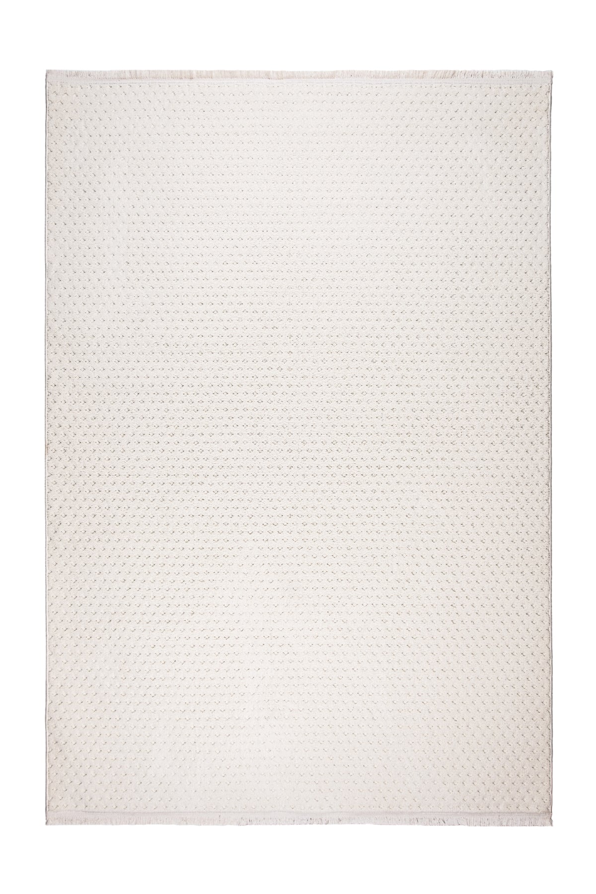 Pita PT01 Cream Pelüş Dokulu İskandinav Salon Makine Halısı