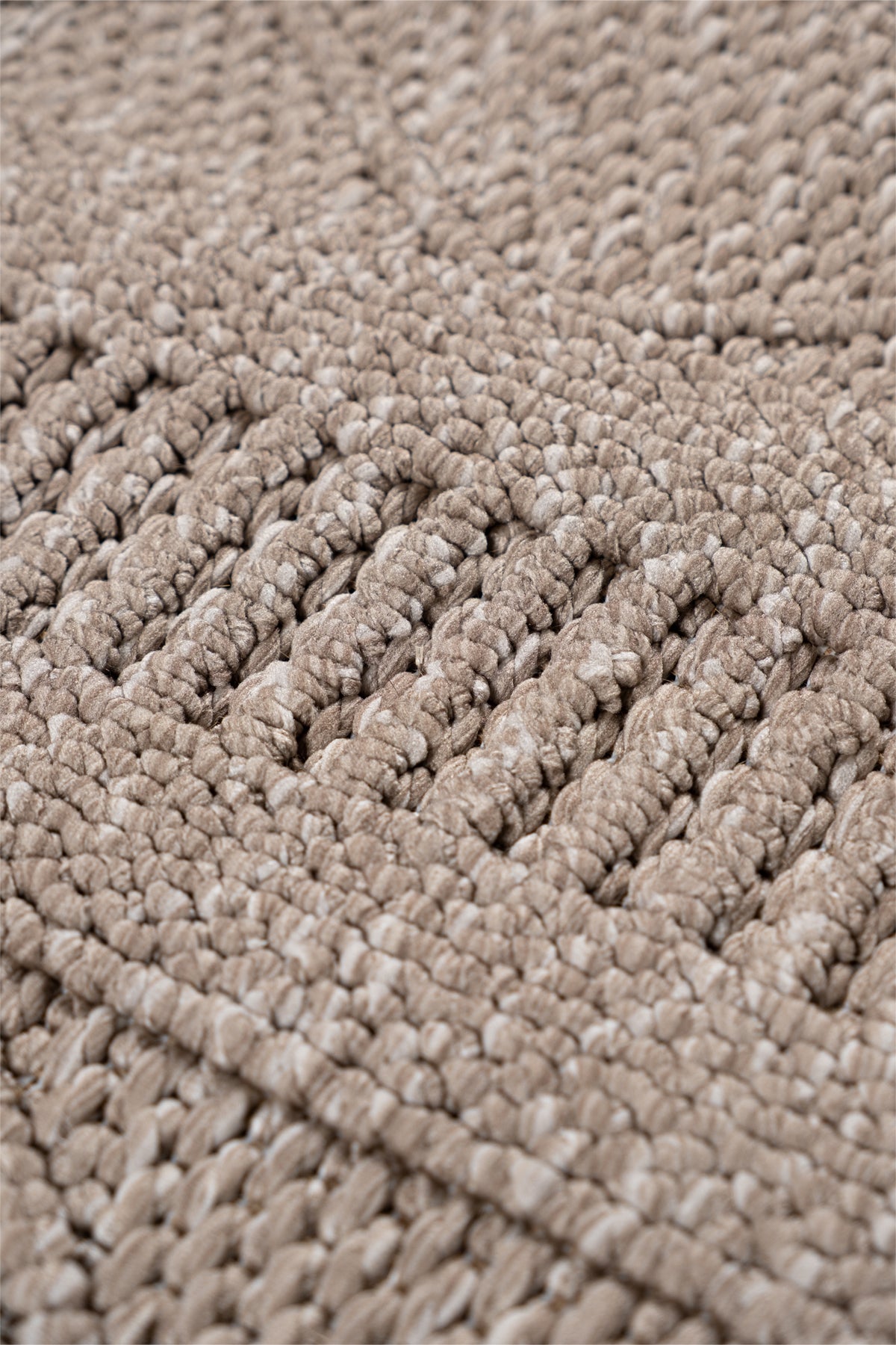 Marie MR01 Beige Makrome Dokumalı Makine Halısı