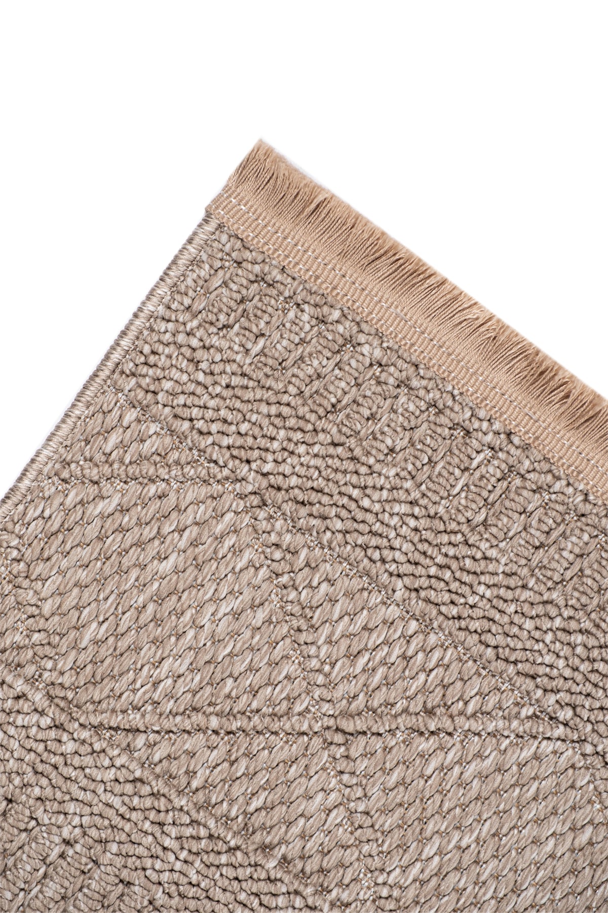 Marie MR01 Beige Makrome Dokumalı Makine Halısı