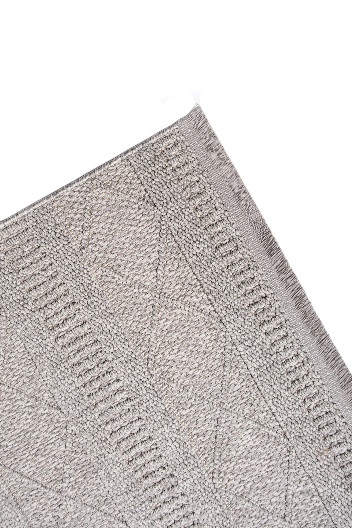 Marie MR01 Grey Makrome Dokumalı Makine Halısı