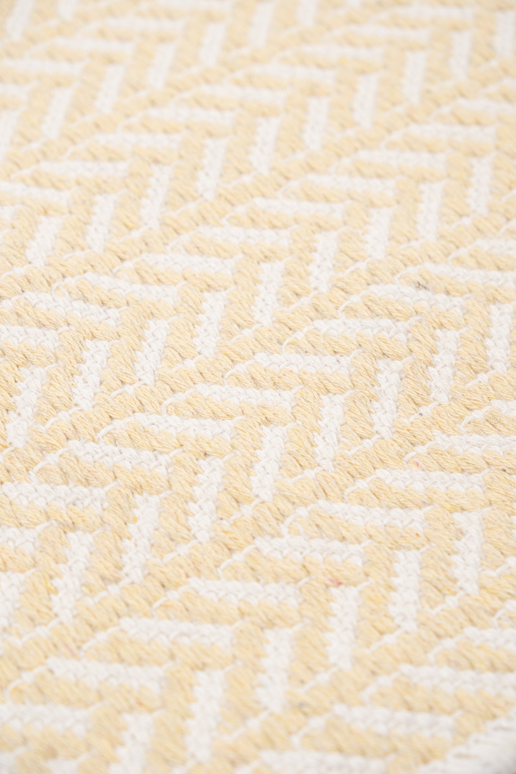 Liva LV04 Krem - %100 Pamuk Çift Taraflı Kilim Paspas