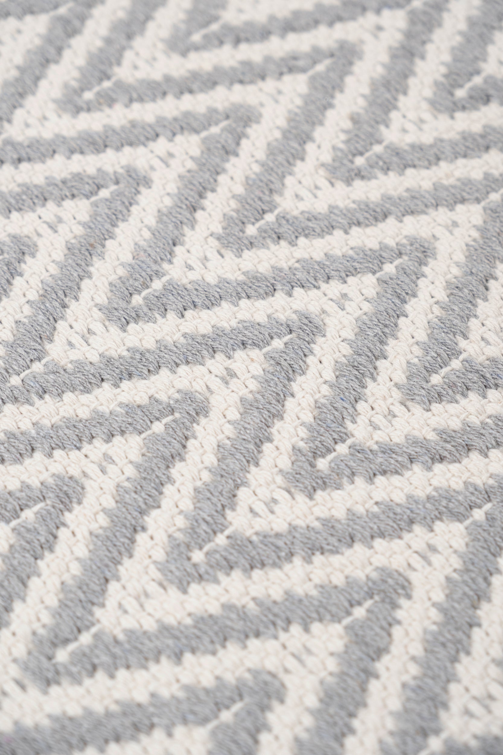 Liva LV01 Gri - %100 Pamuk Çift Taraflı Kilim Paspas