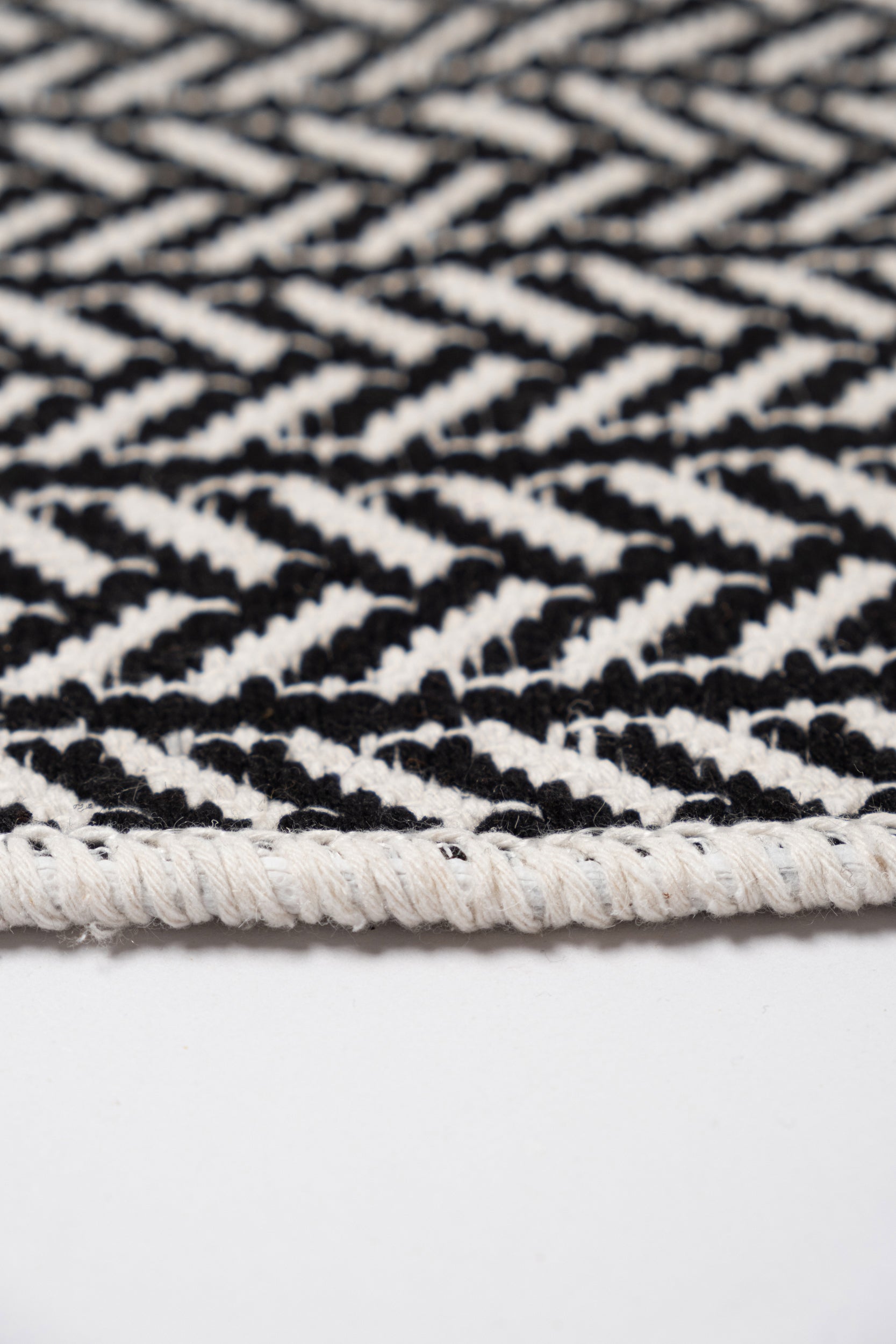 Liva LV04 Siyah - %100 Pamuk Çift Taraflı Kilim Paspas
