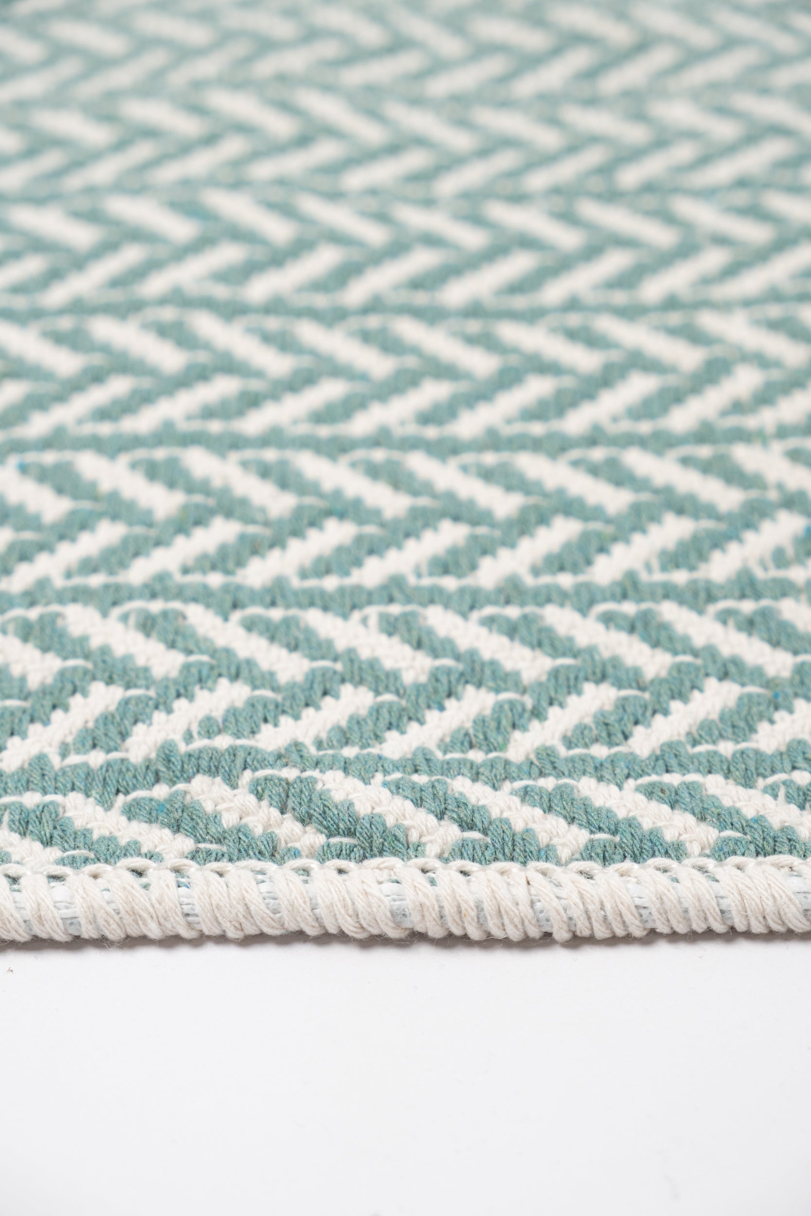 Liva LV04 Mint Yeşili - %100 Pamuk Çift Taraflı Kilim Paspas