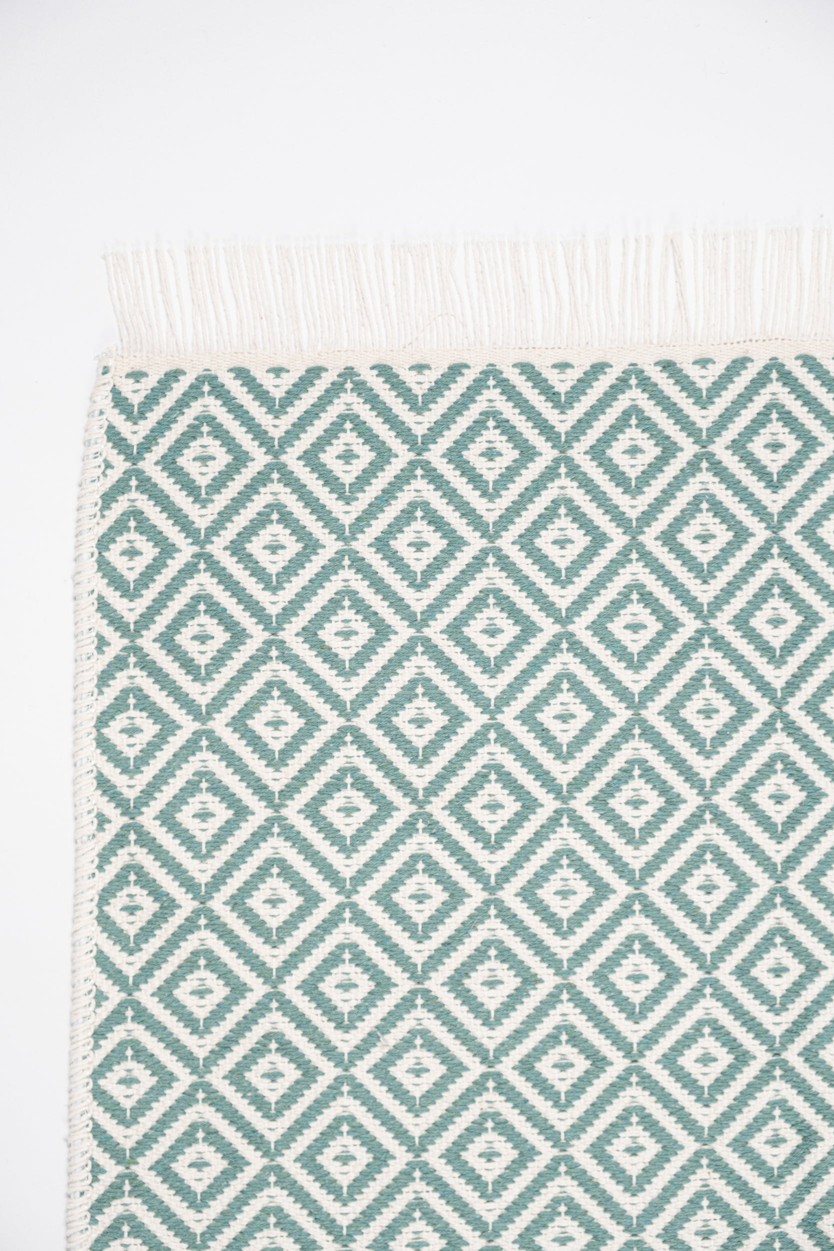 Liva LV02 Mint Yeşili - %100 Pamuk Çift Taraflı Kilim Paspas