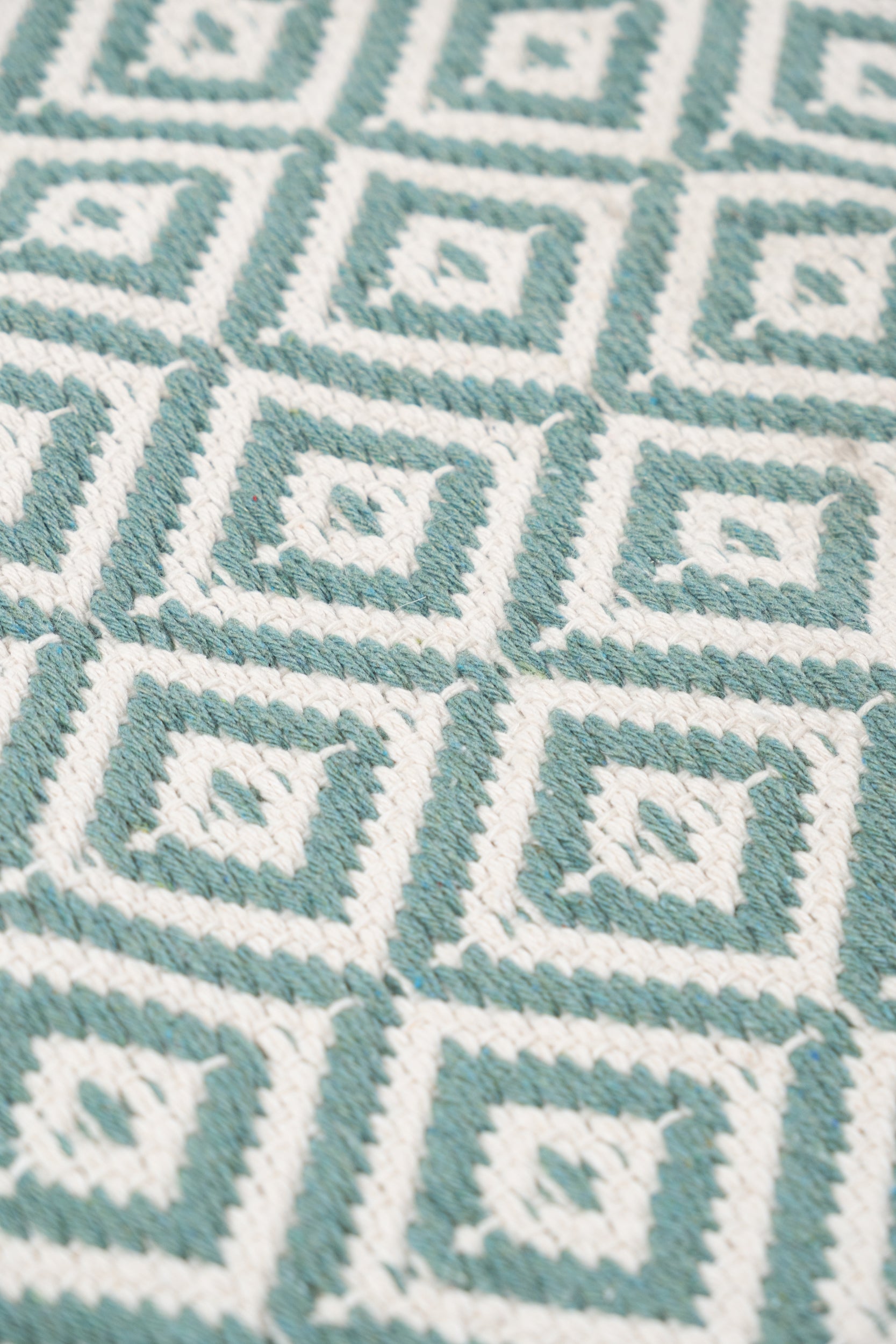 Liva LV02 Mint Yeşili - %100 Pamuk Çift Taraflı Kilim Paspas