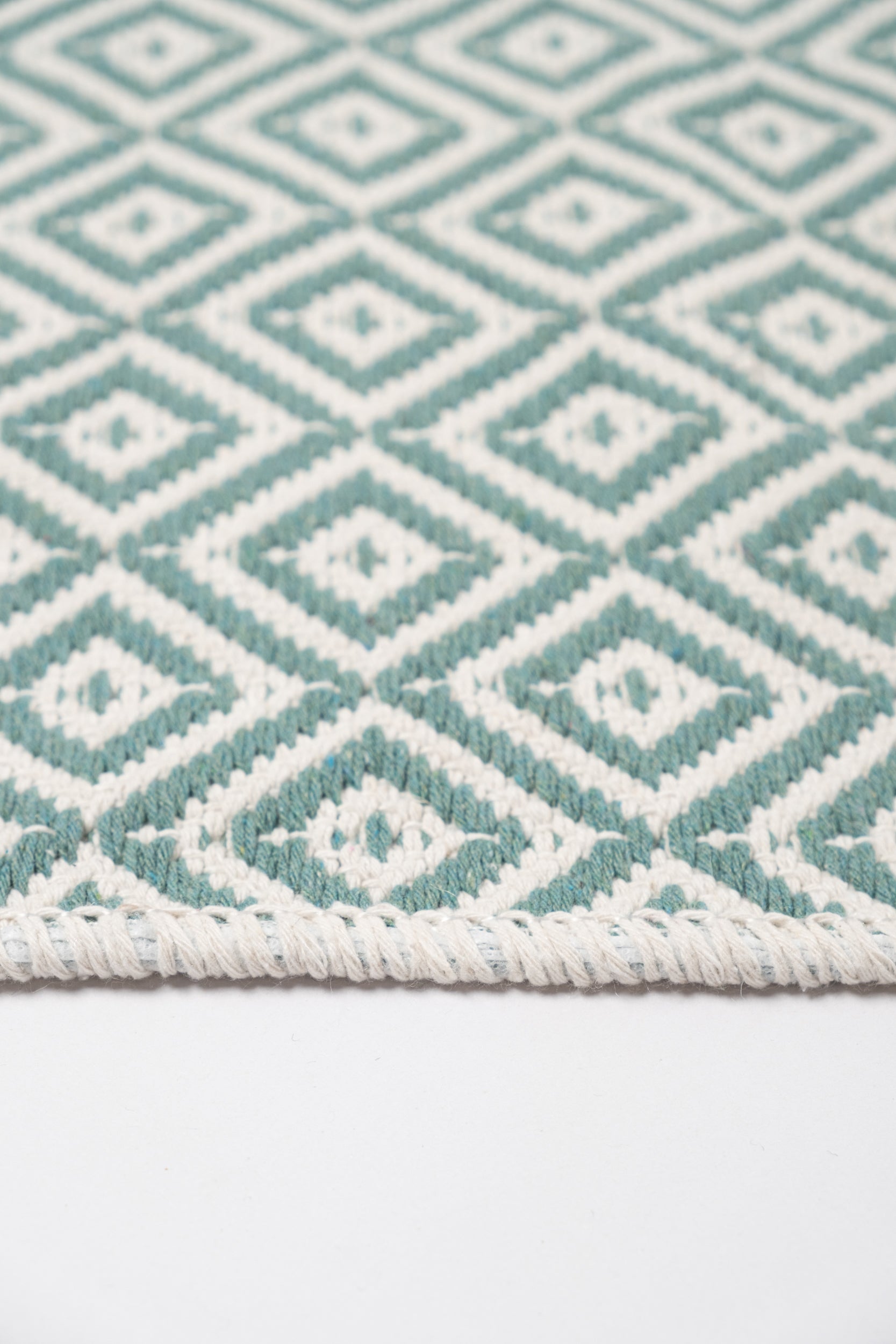 Liva LV02 Mint Yeşili - %100 Pamuk Çift Taraflı Kilim Paspas