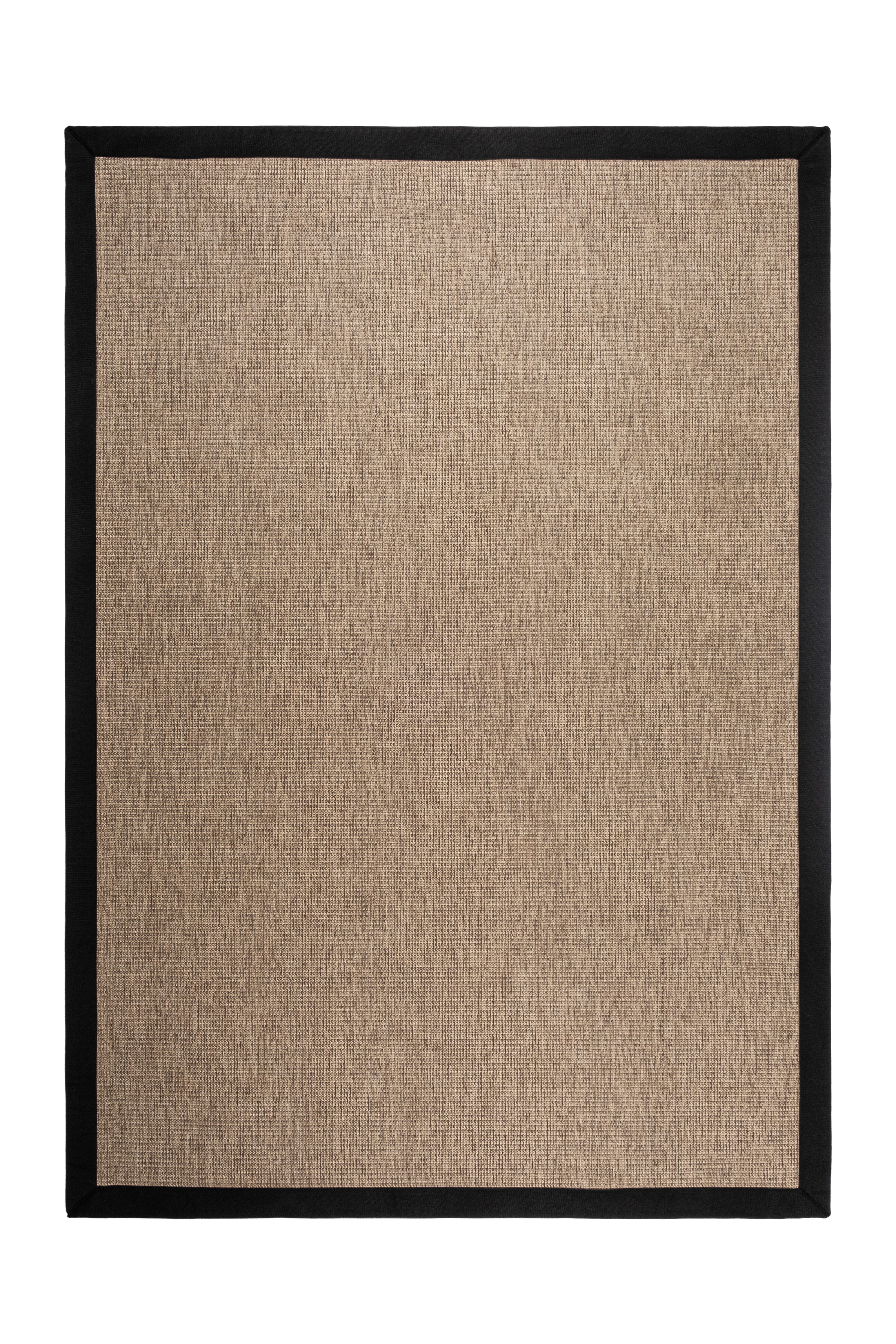 Judy JD03 Sand Cotton Bordure 10 Black Salon Koridor Mutfak Sisal Halı