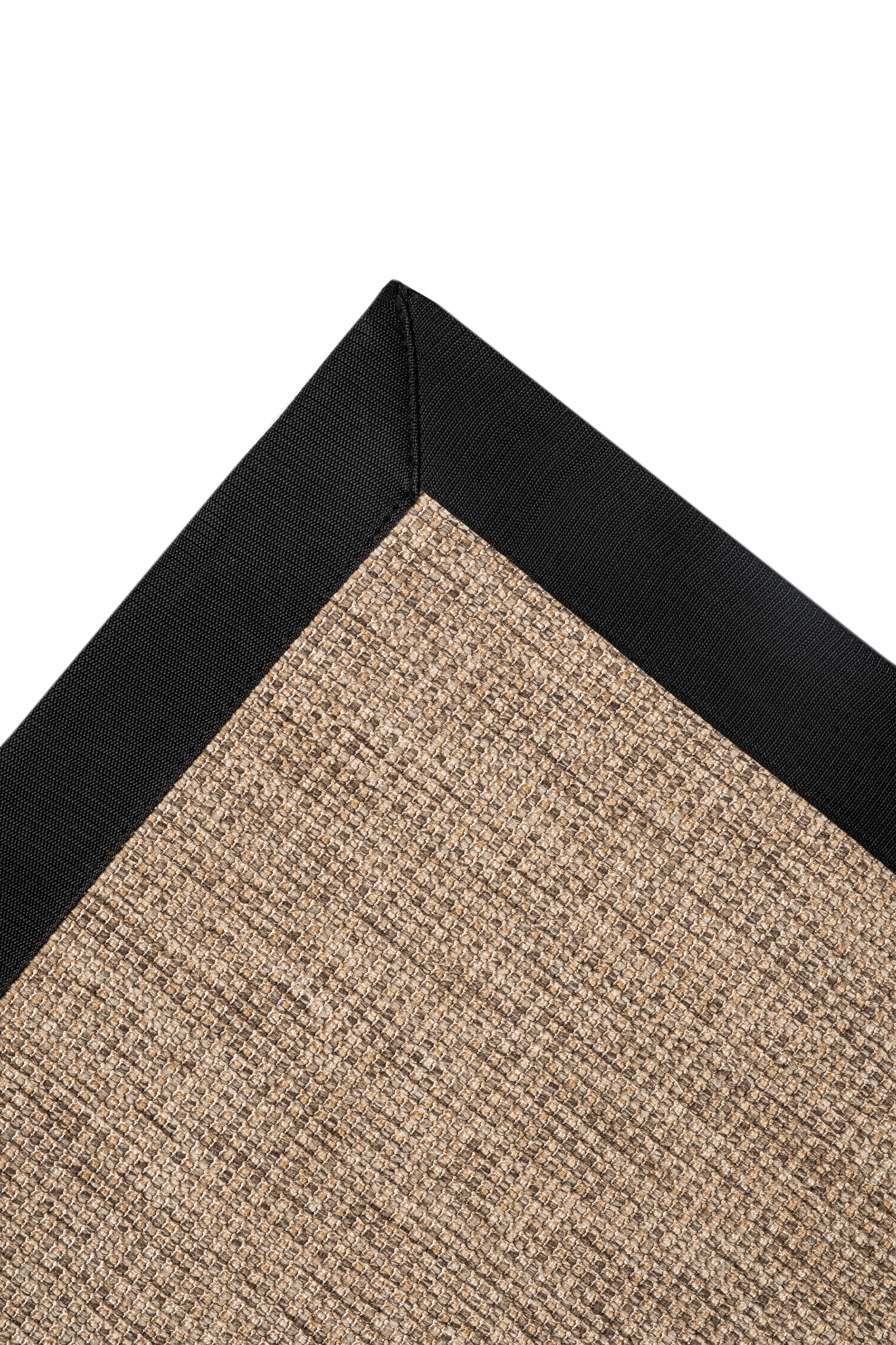 Judy JD03 Sand Cotton Bordure 10 Black Salon Koridor Mutfak Sisal Halı