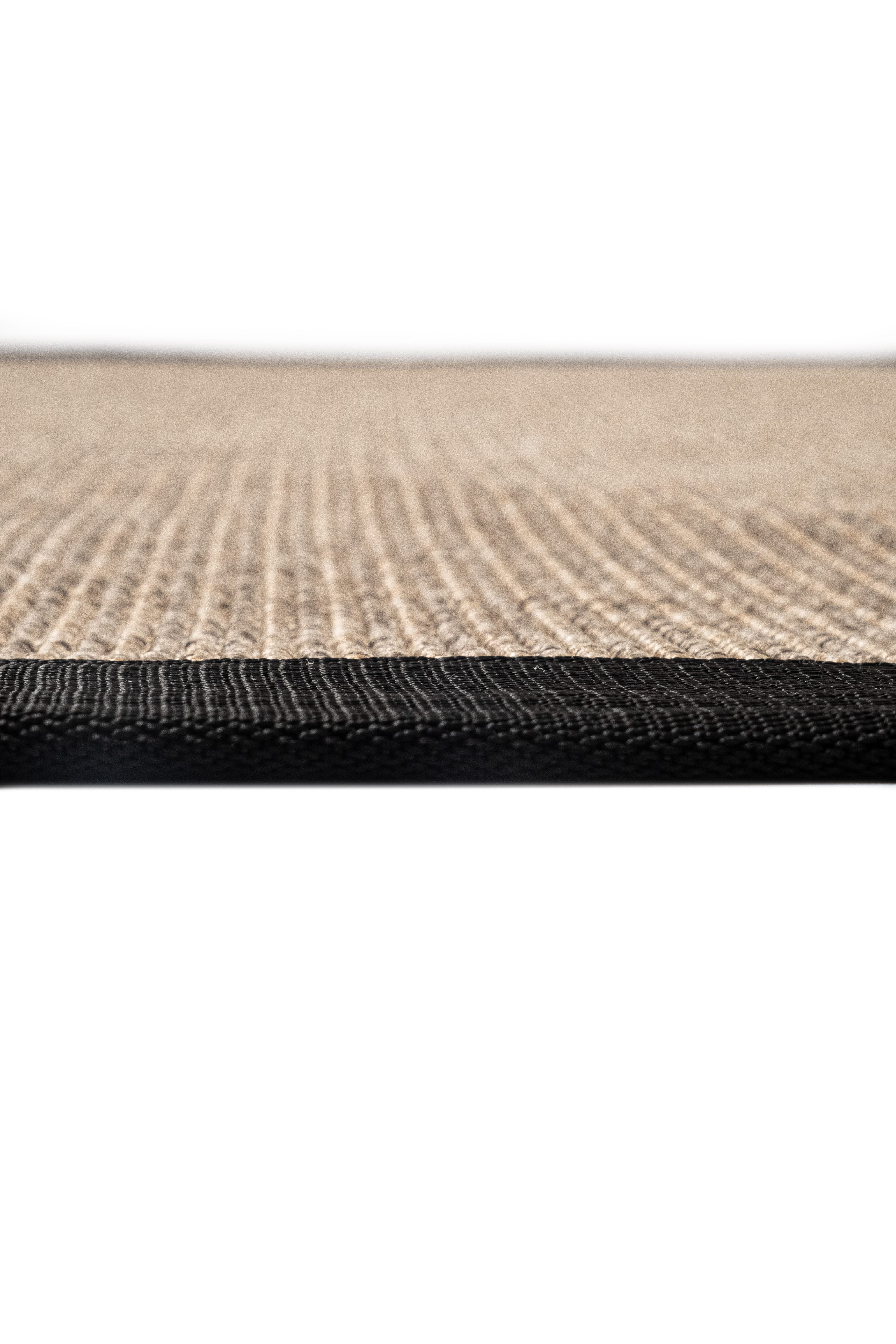Judy JD03 Sand Cotton Bordure 10 Black Salon Koridor Mutfak Sisal Halı