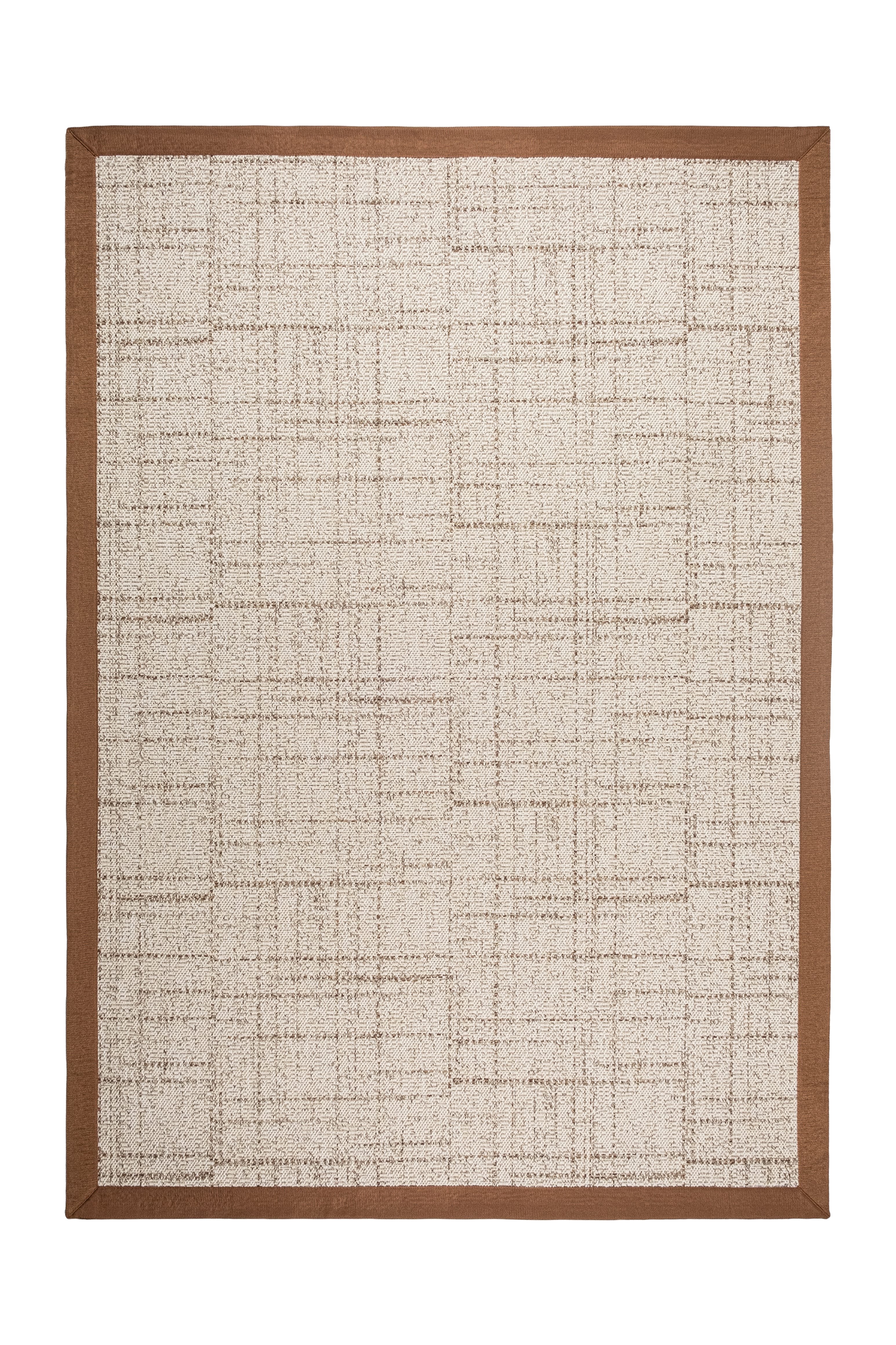 Look LK01 Cream Cotton Bordure 04 Dark Beige Salon Koridor Mutfak Sisal Halı