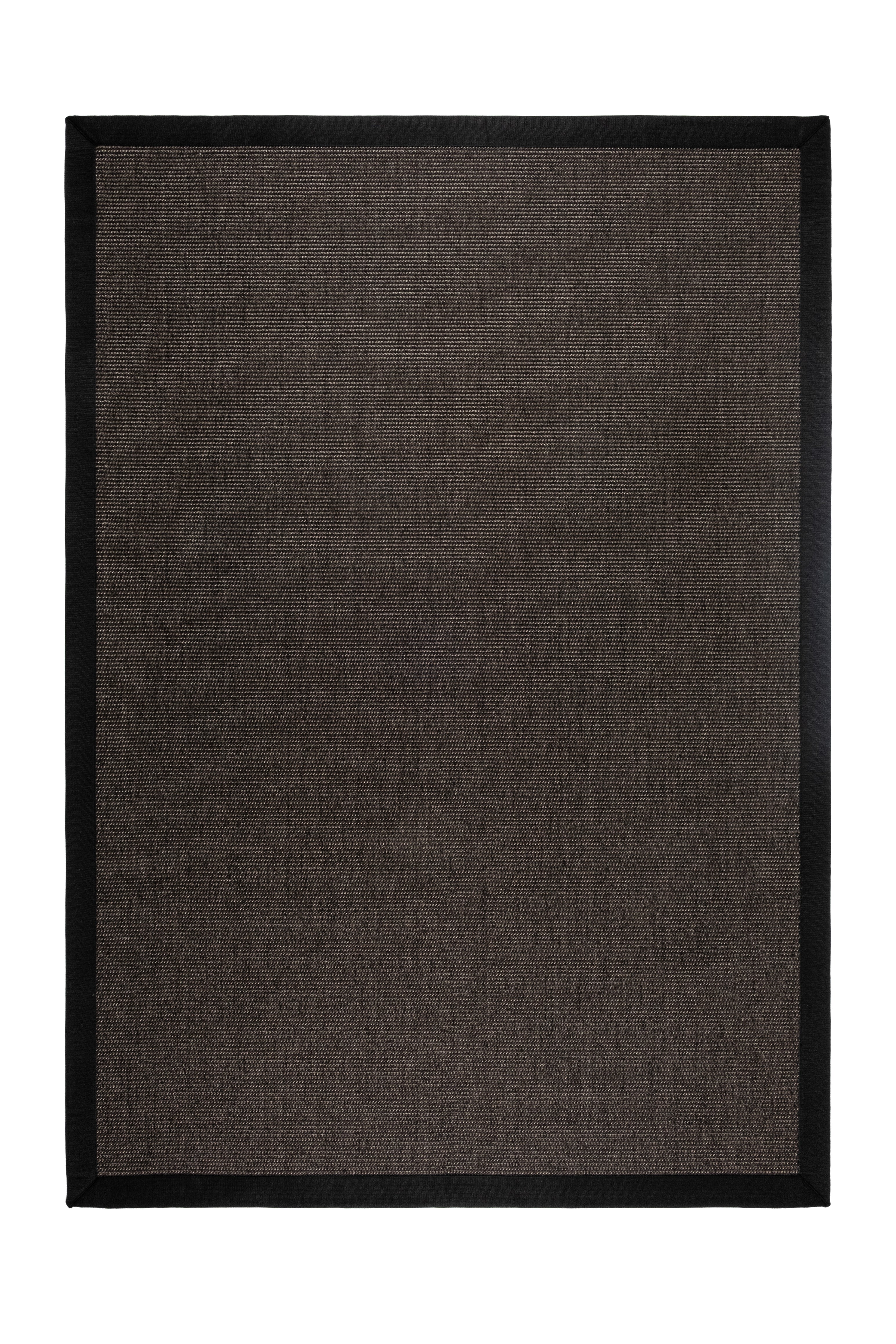 Suit SU04 Anthracite Cotton Bordure 10 Black Salon Koridor Mutfak Sisal Halı