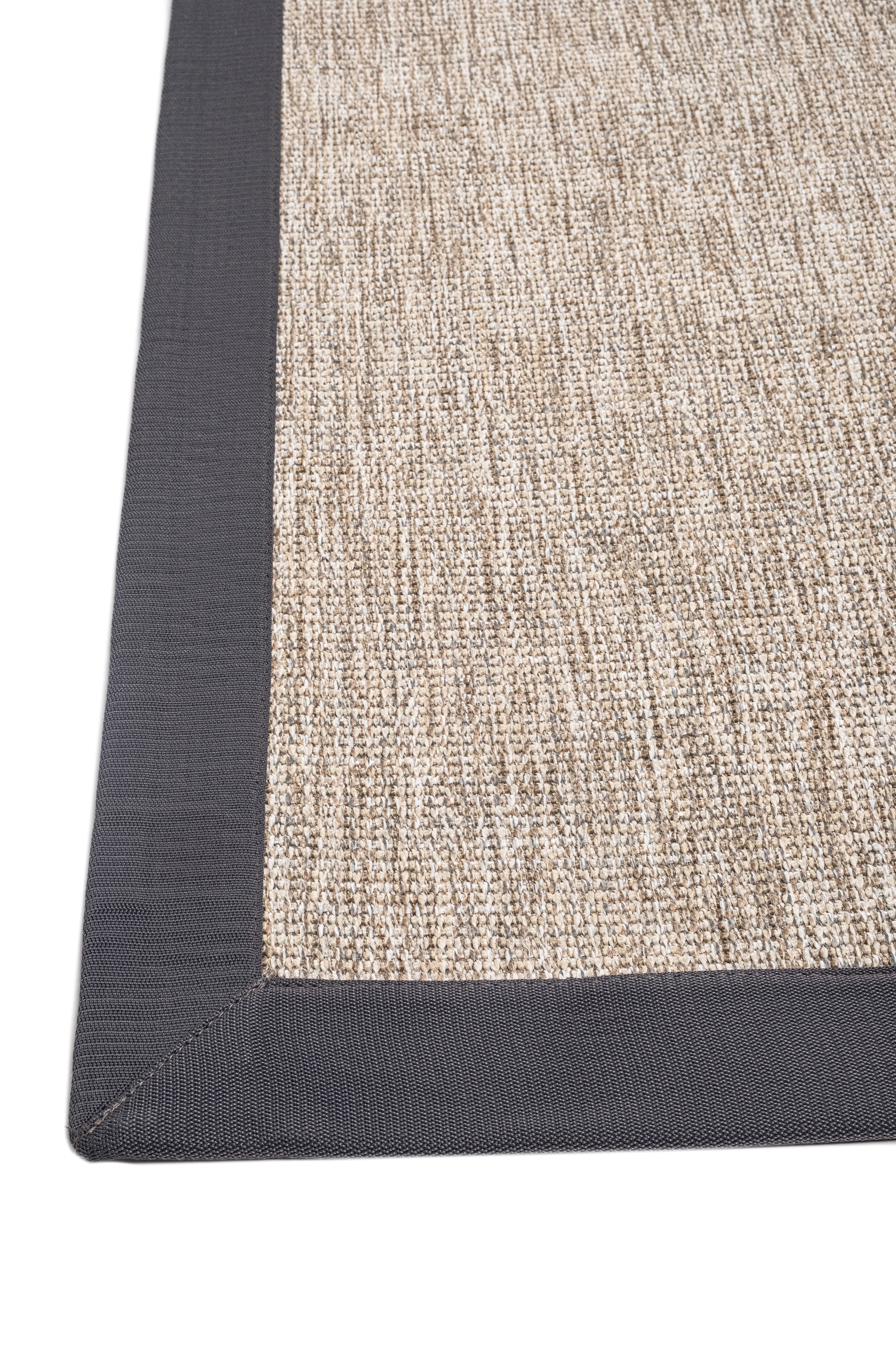 Judy JD02 Natural Cotton Bordure 08 Anthracite Salon Koridor Mutfak Sisal Halı