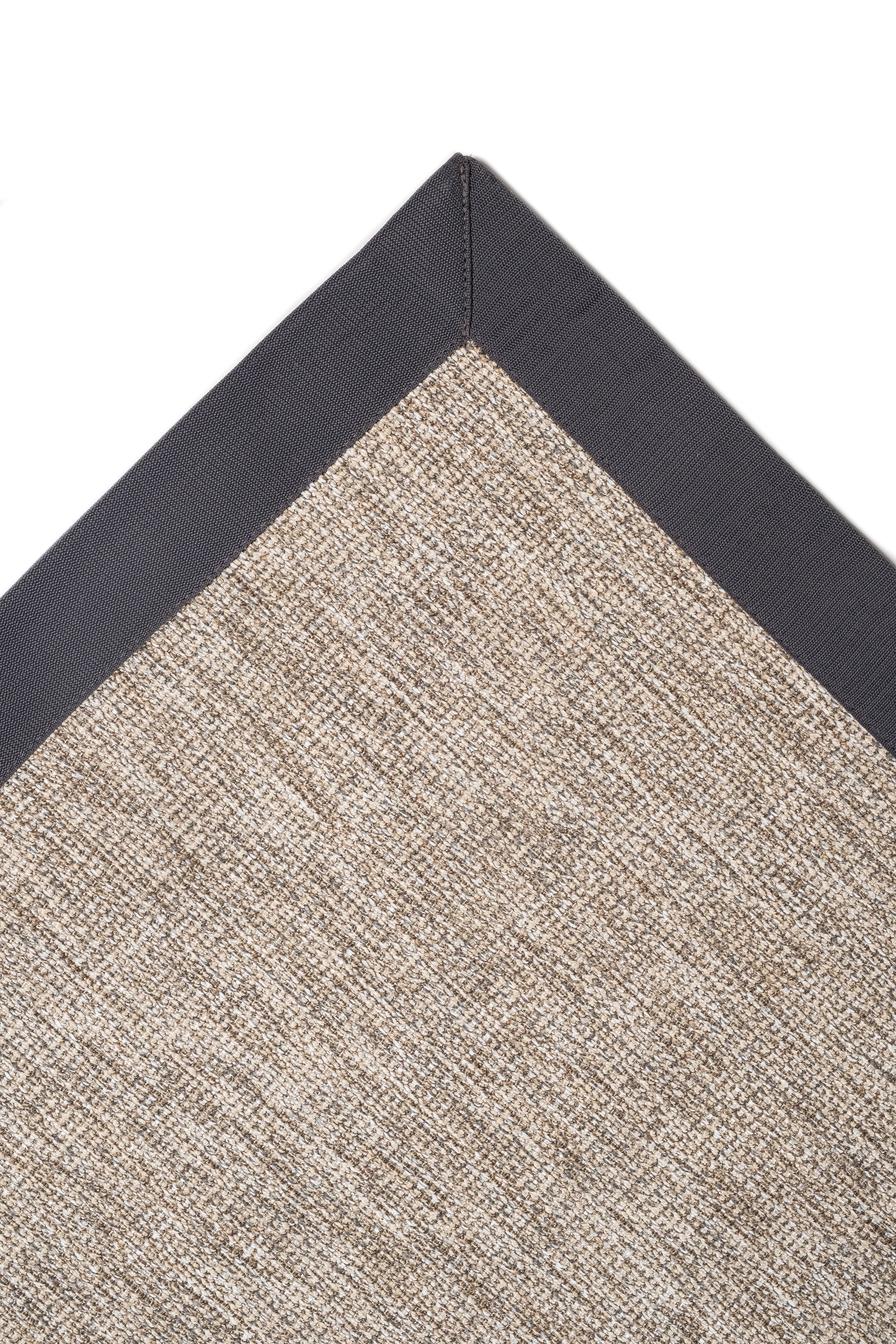 Judy JD02 Natural Cotton Bordure 08 Anthracite Salon Koridor Mutfak Sisal Halı