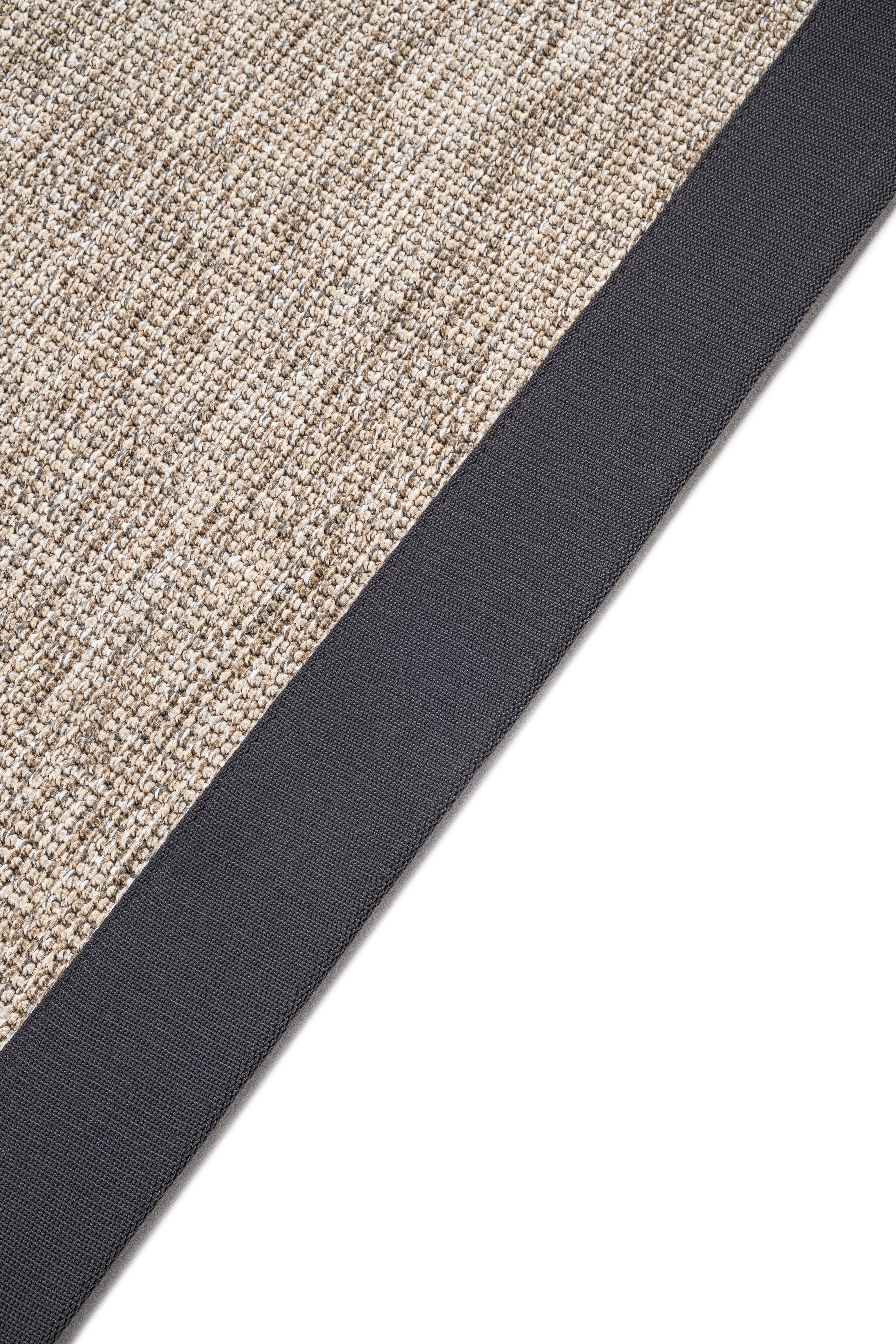 Judy JD02 Natural Cotton Bordure 08 Anthracite Salon Koridor Mutfak Sisal Halı