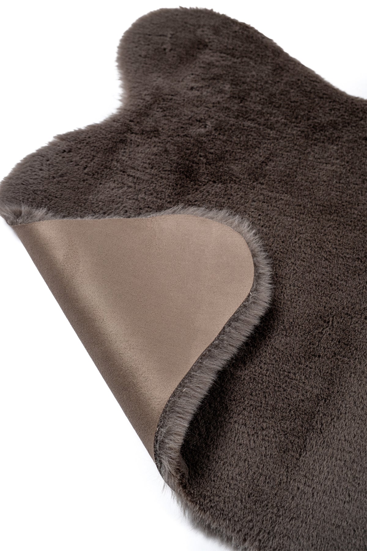 Bunny BN01 Anthracite Tavşan Postu Yumuşak Pelüş Halı
