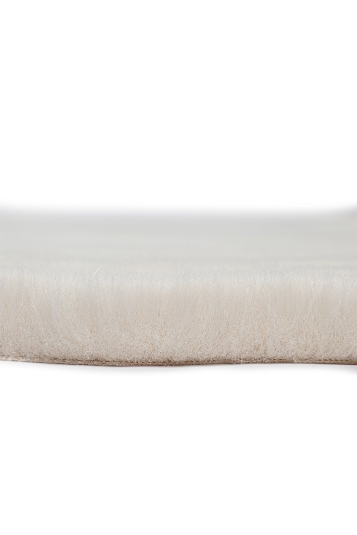 Bunny BN01 Cream Rabbit Fur Soft Plush Rug