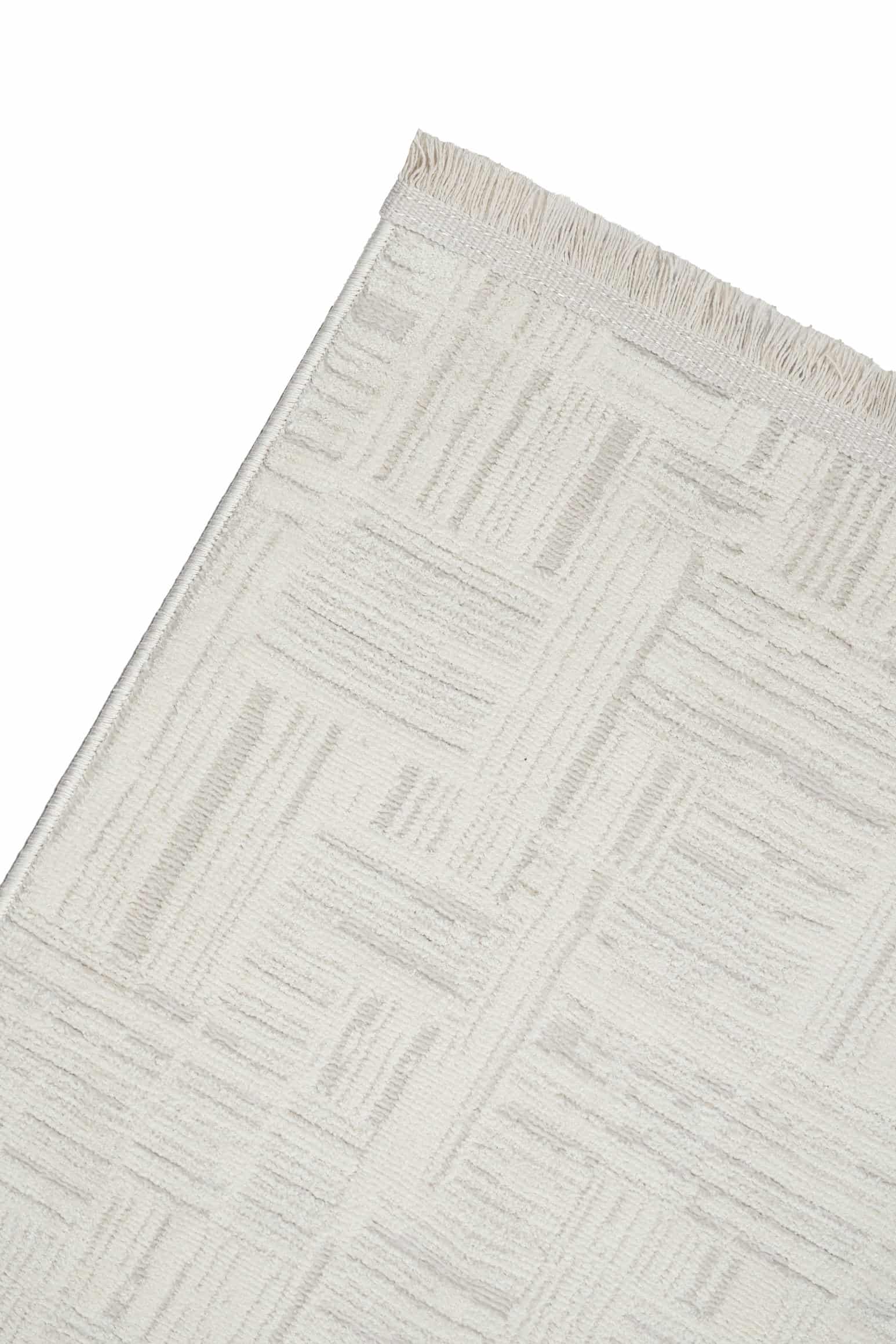 Pier PR01 Cream Scandinavian Patterned Modern Living Room Carpet