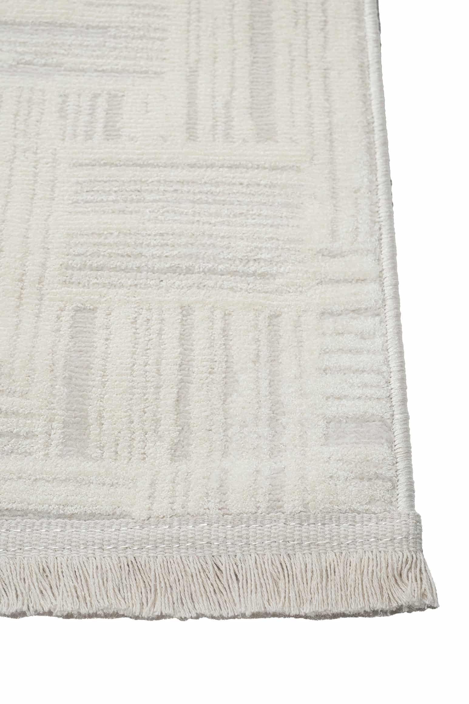 Pier PR01 Cream Scandinavian Patterned Modern Living Room Carpet