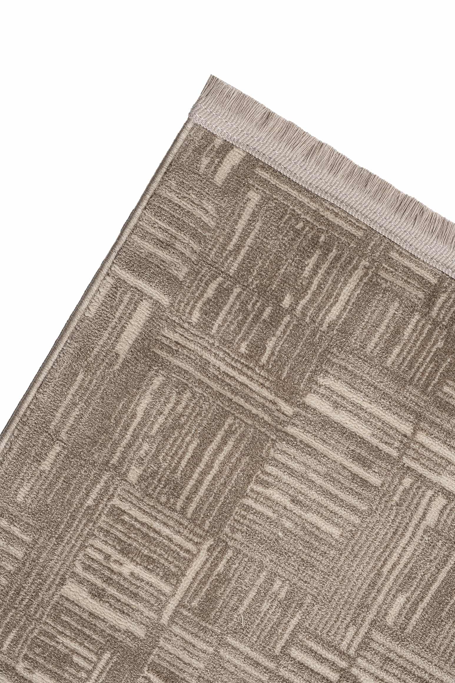 Line LN03 Beige Modern Çizgili Bohem Salon Halısı