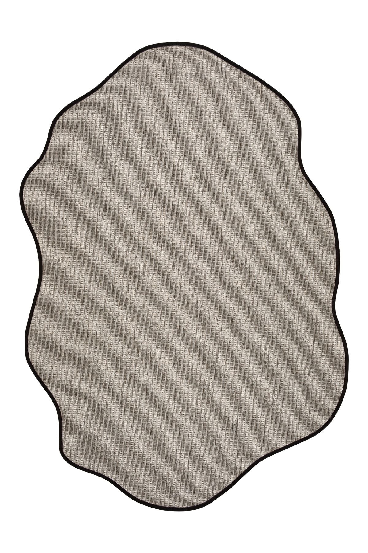 Canvas 2 Suit SU02 Grey Cotton Bordure 10 Black Amorf Sisal Halı