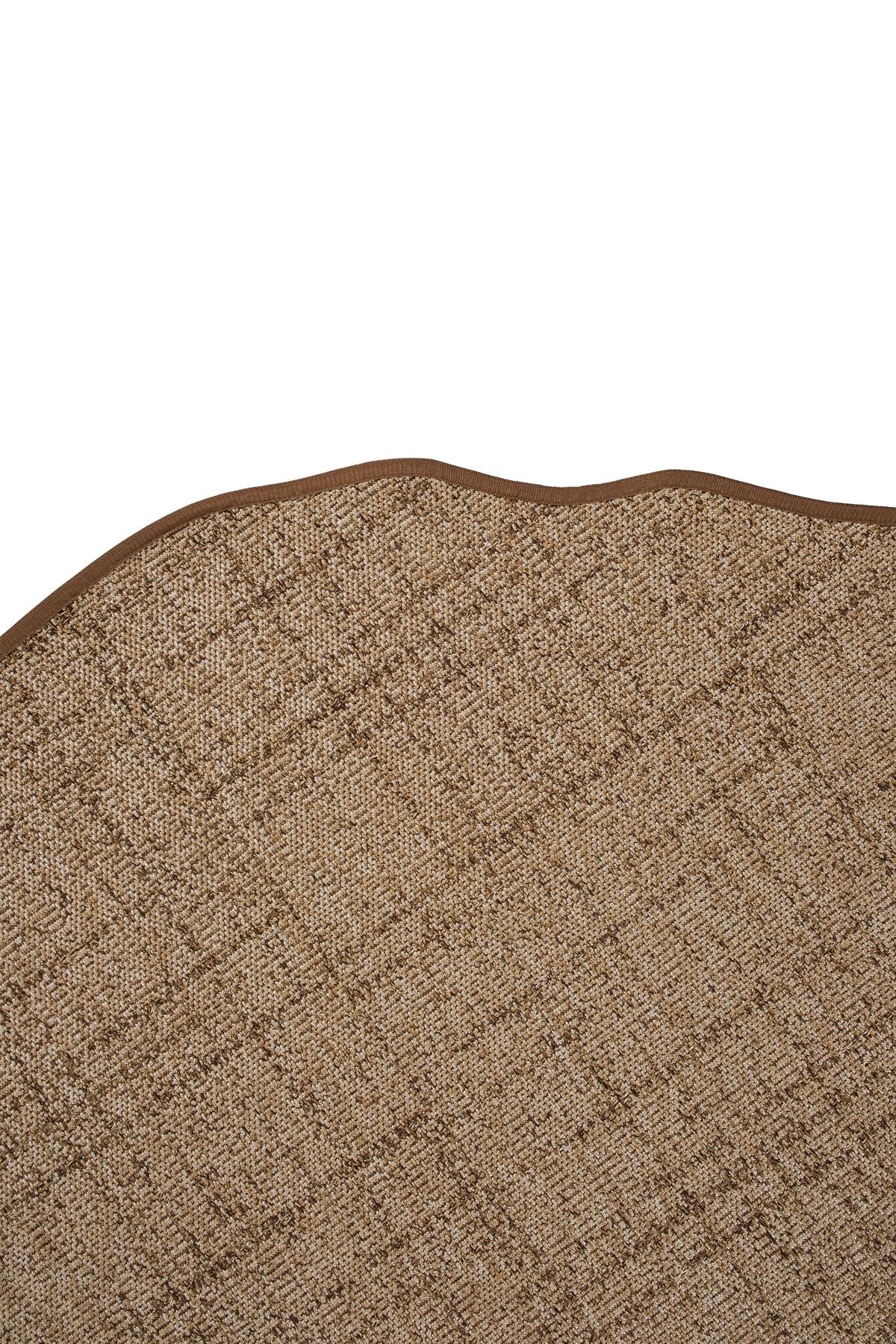 Canvas 1 Look LK03 Jut Cotton Bordure 04 Dark Beige Amorf Sisal Halı