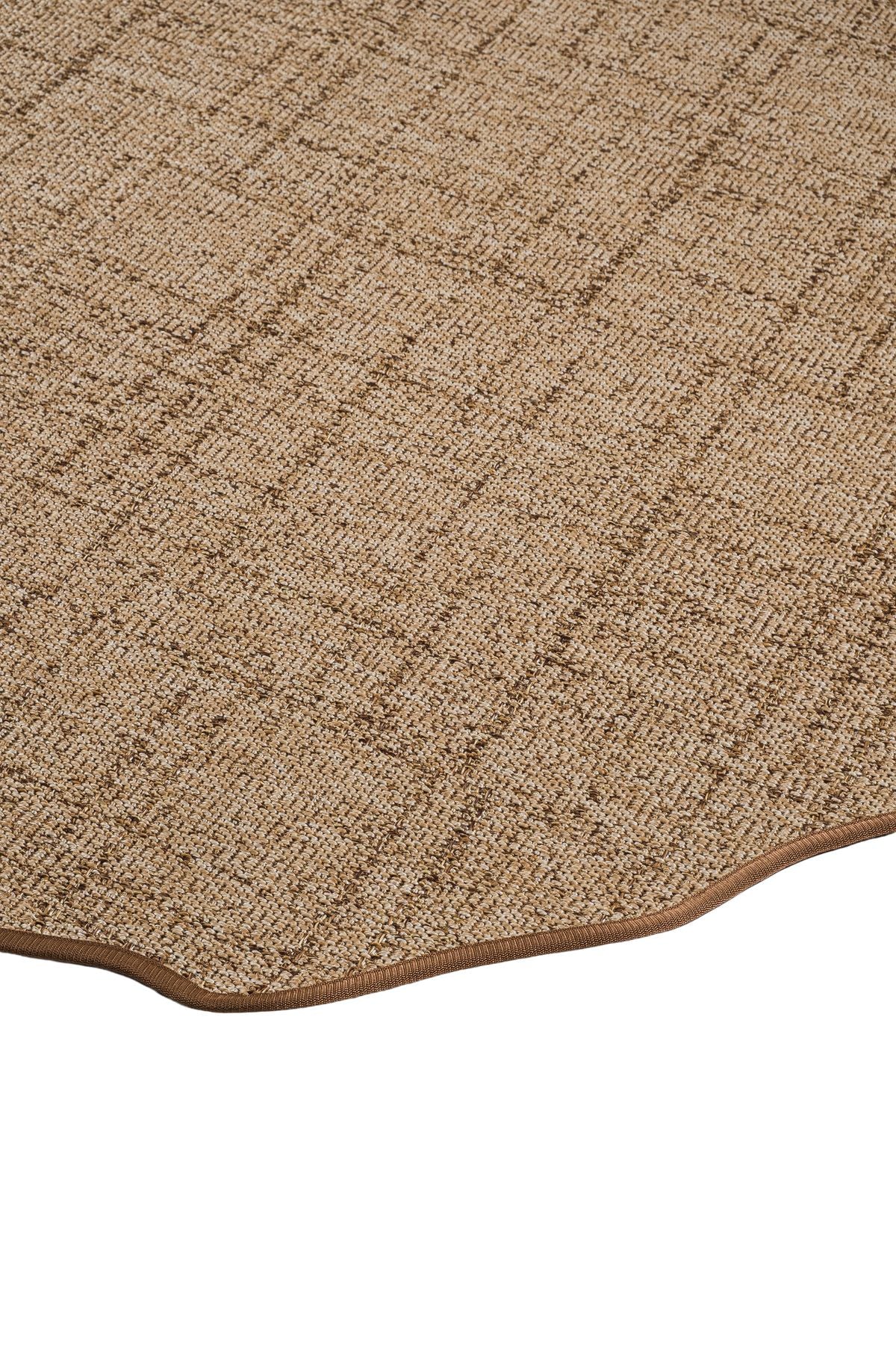 Canvas 1 Look LK03 Jut Cotton Bordure 04 Dark Beige Amorf Sisal Halı