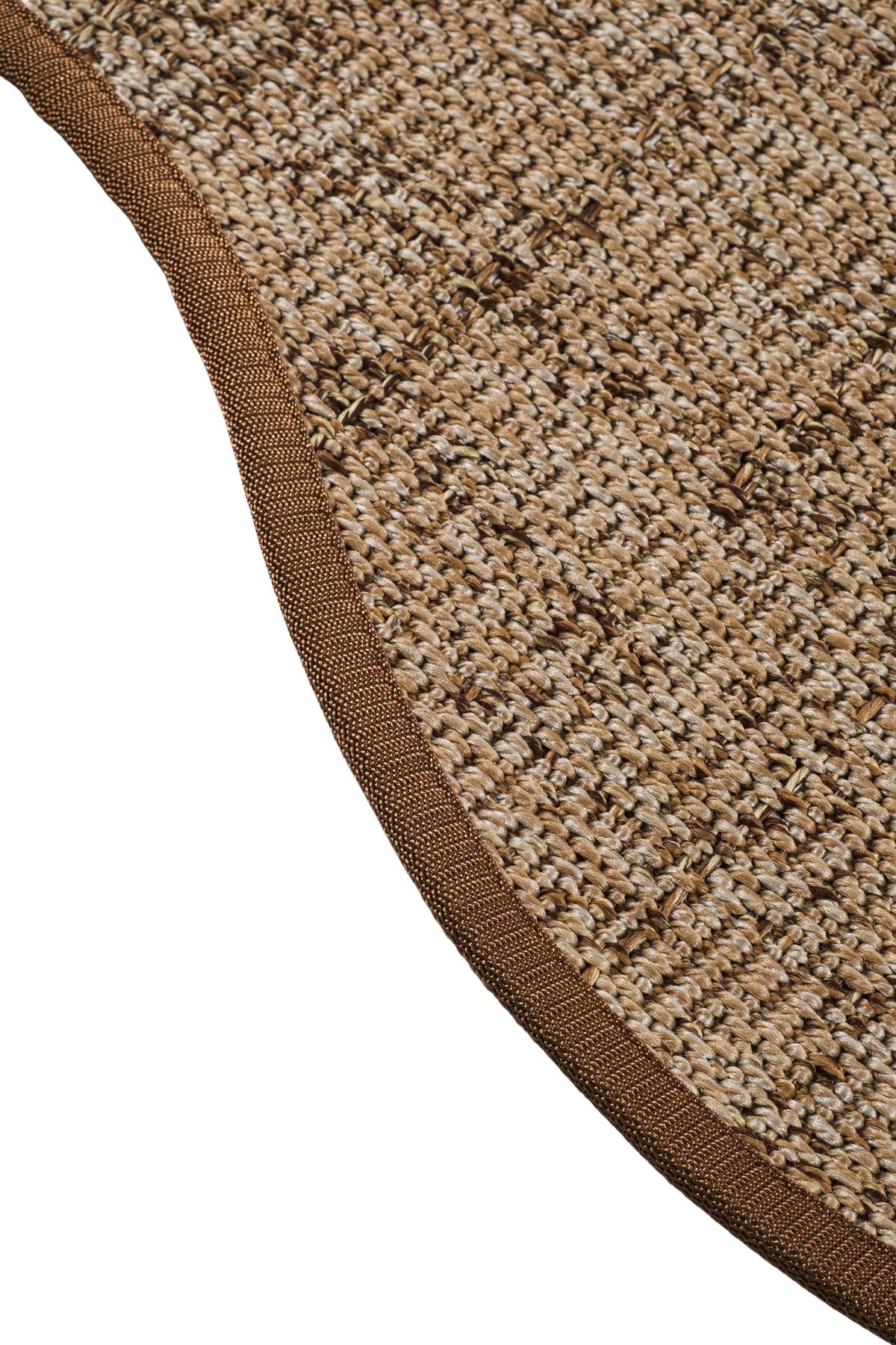 Canvas 1 Look LK03 Jut Cotton Bordure 04 Dark Beige Amorf Sisal Halı