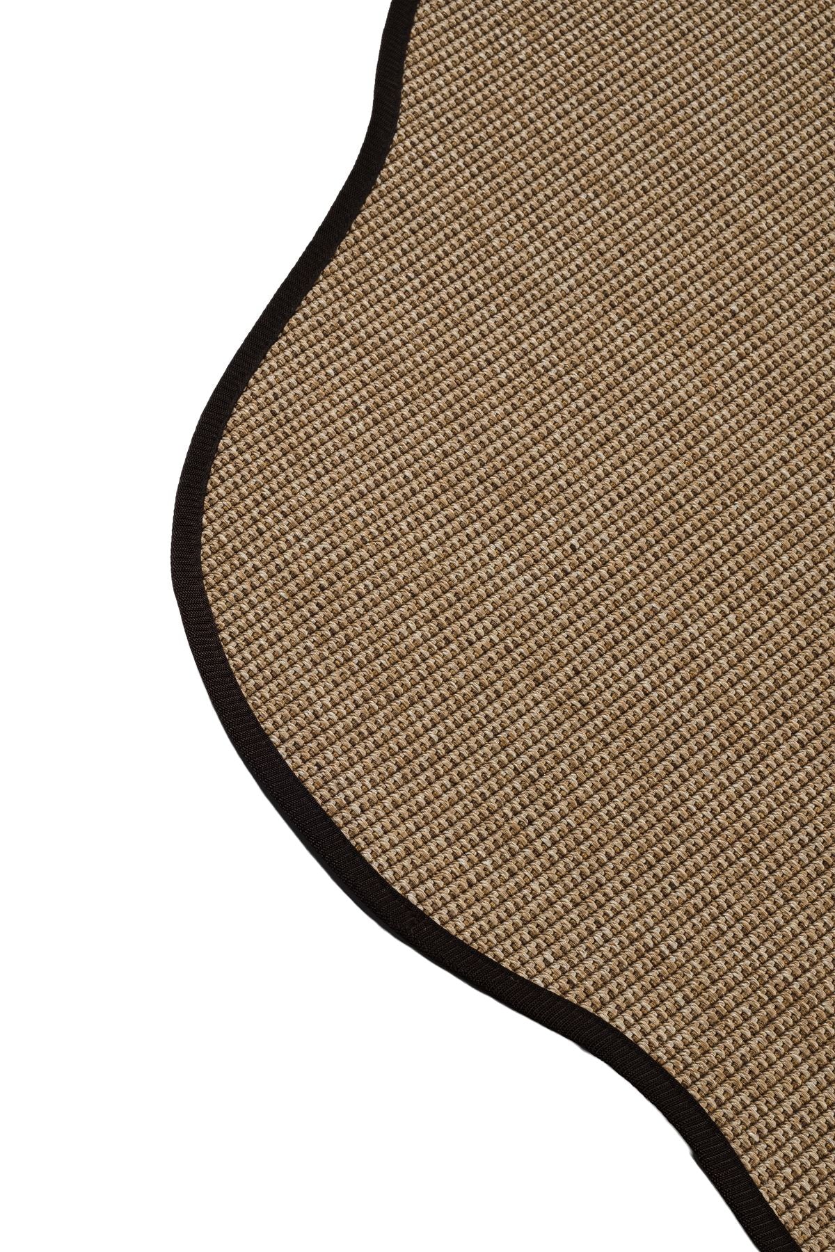 Canvas 2 Suit SU03 Jut Cotton Bordure 10 Black Amorf Sisal Halı