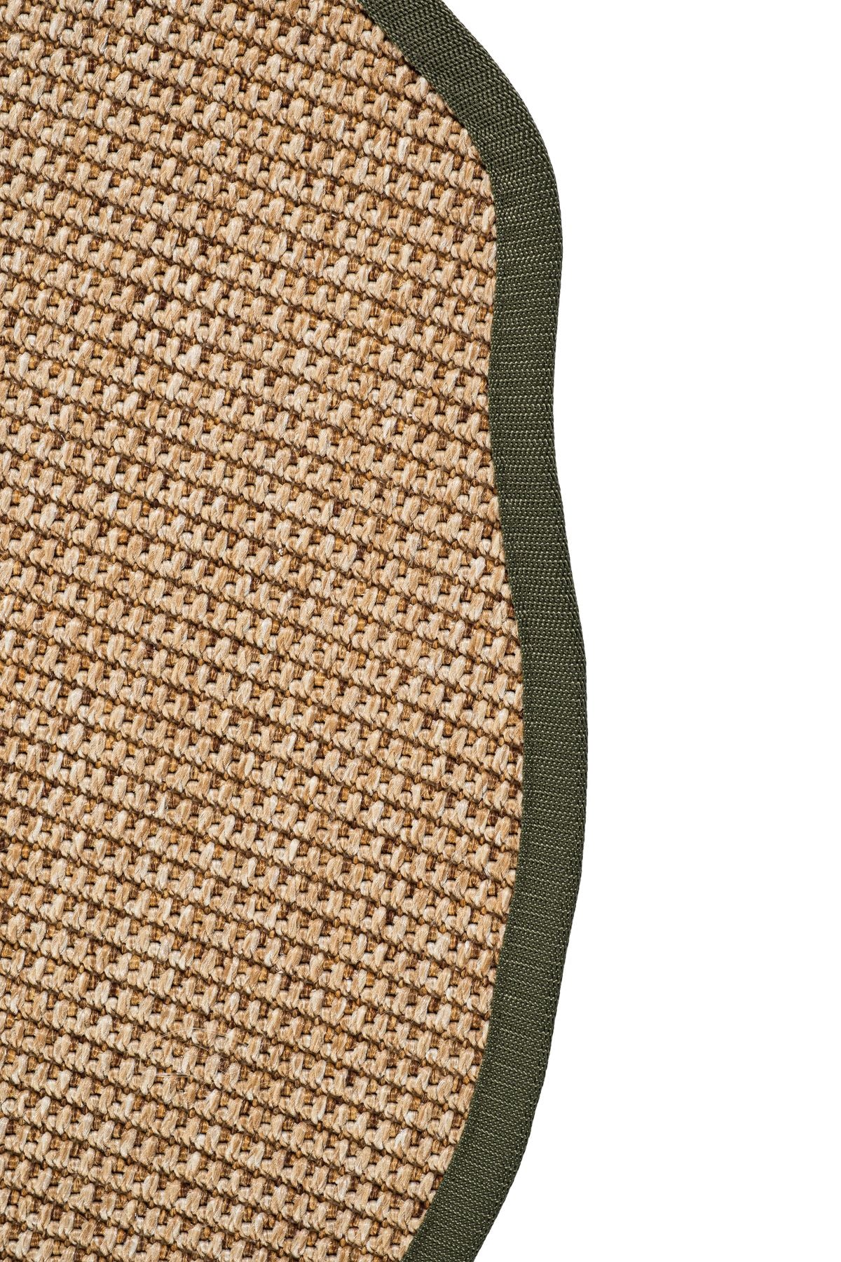 Canvas 1 Suit SU03 Jut Cotton Bordure 03 Green Amorf Sisal Halı