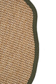 Canvas 1 Suit SU03 Jut Cotton Bordure 03 Green Amorf Sisal Halı