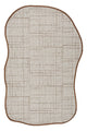 Canvas 3 Look LK01 Cream Cotton Bordure 04 Dark Beige Amorf Sisal Halı