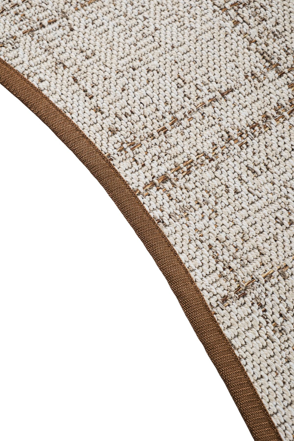 Canvas 3 Look LK01 Cream Cotton Bordure 04 Dark Beige Amorf Sisal Halı