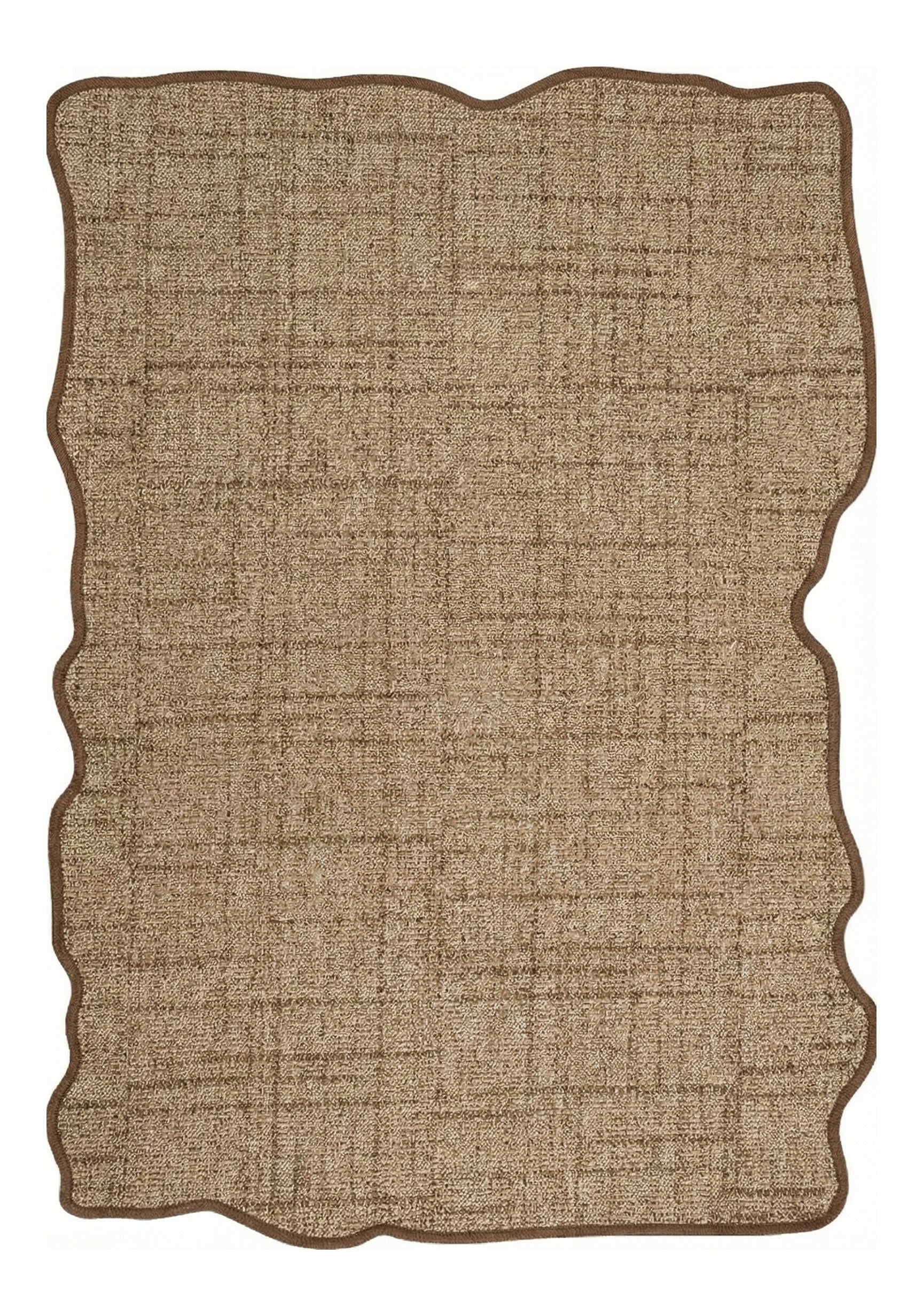 Canvas 4 Look LK03 Jut Cotton Bordure 04 Dark Beige Amorf Sisal Halı