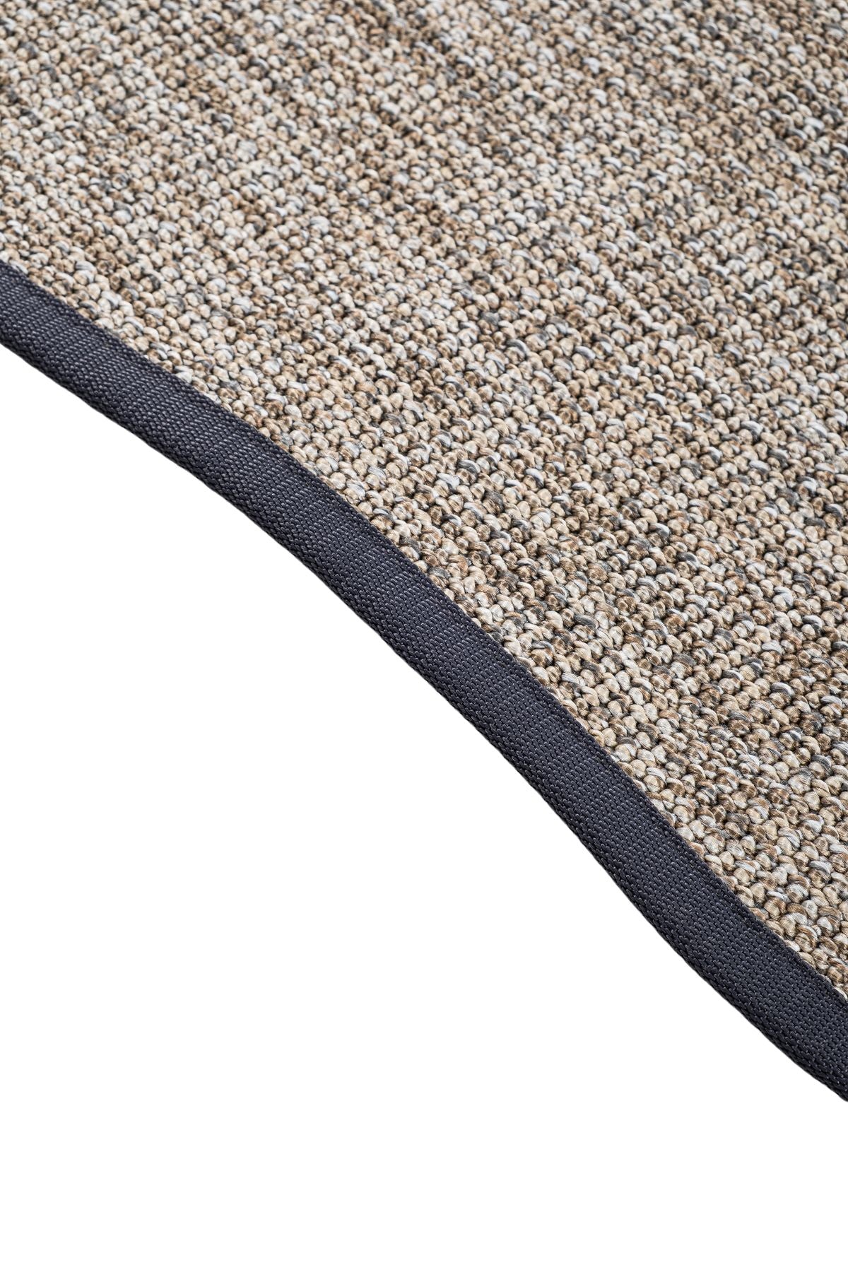 Canvas 4 Judy JD02 Natural Cotton Bordure 08 Anthracite Amorf Sisal Halı