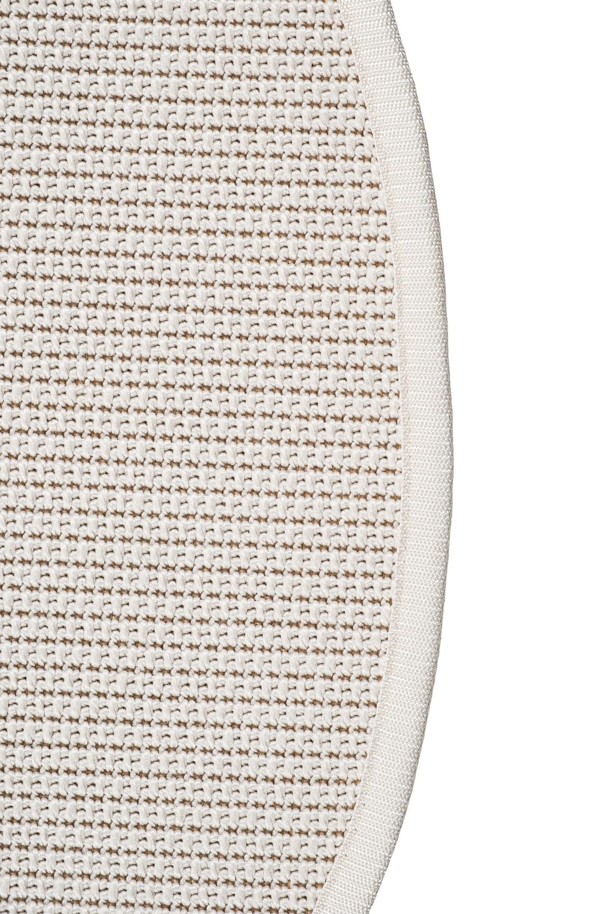 Canvas 3 Suit SU01 Cream Cotton Bordure 01 White Amorf Sisal Halı