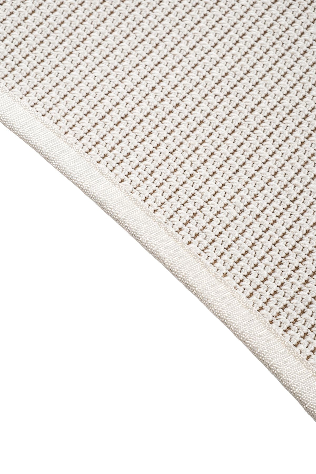 Canvas 3 Suit SU01 Cream Cotton Bordure 01 White Amorf Sisal Halı