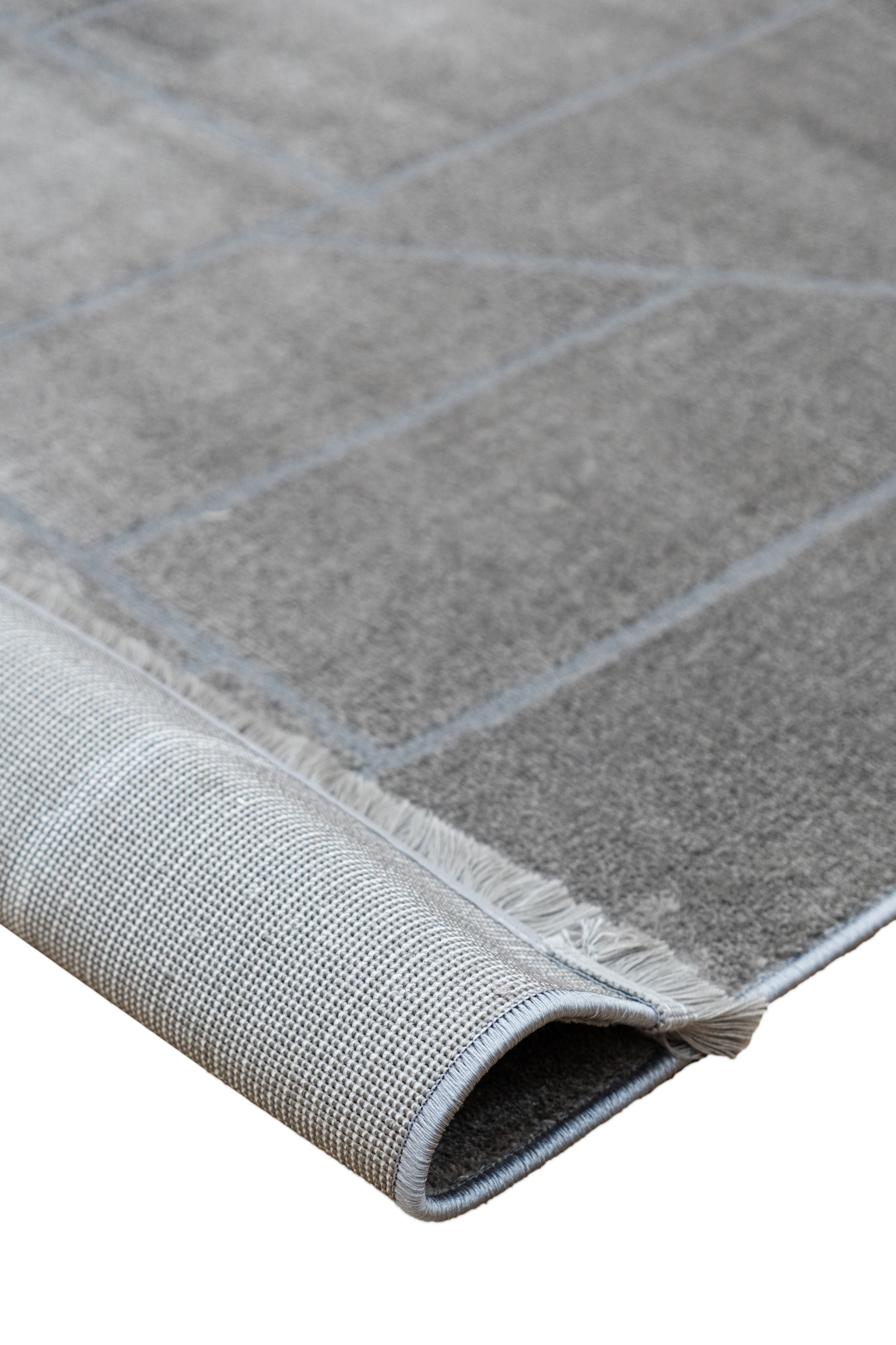 Luca LC04 Anthracite Plush Textured Soft Living Room Rug