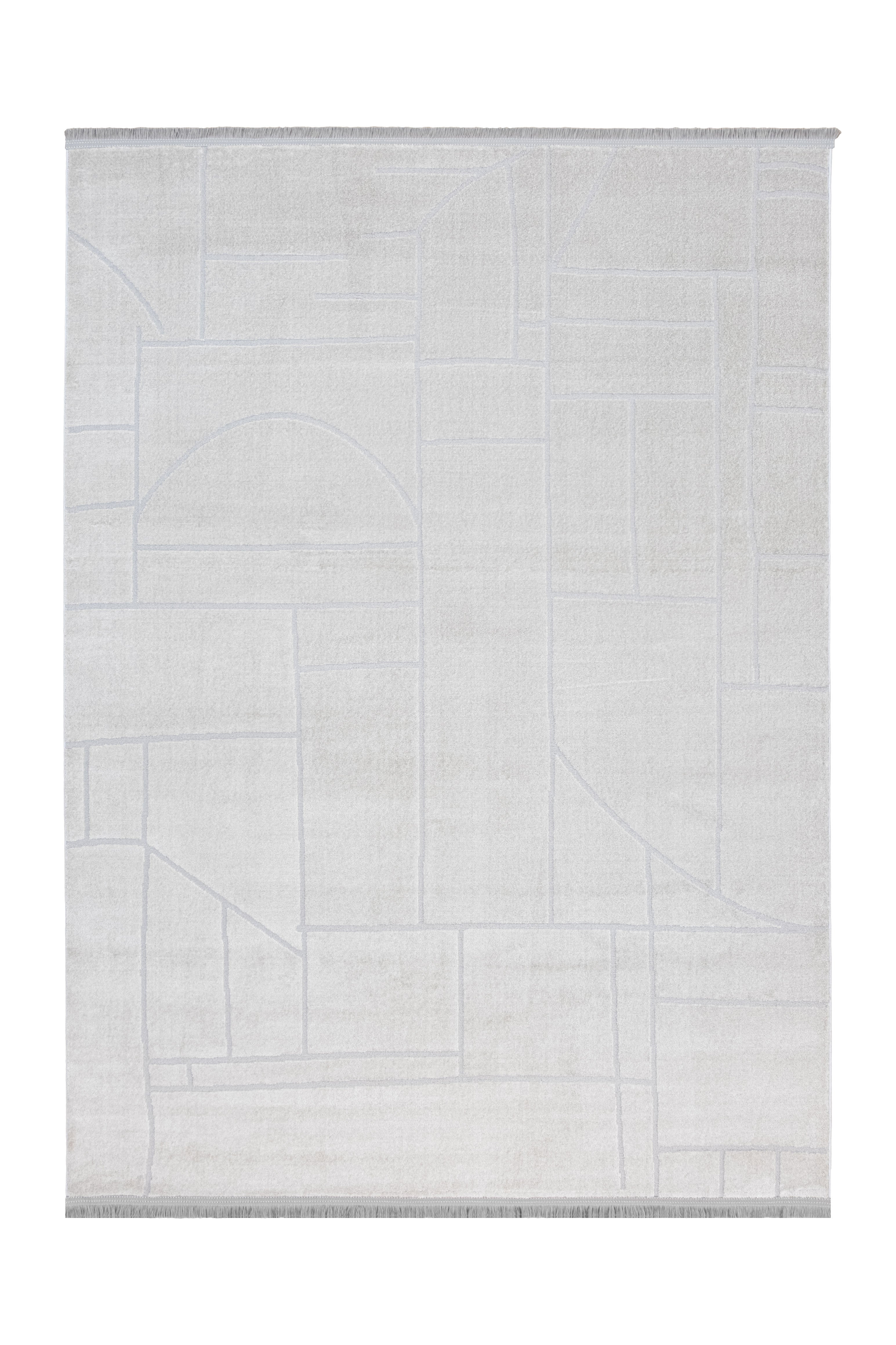 Luca LC02 Grey Plush Textured Soft Living Room Carpet
