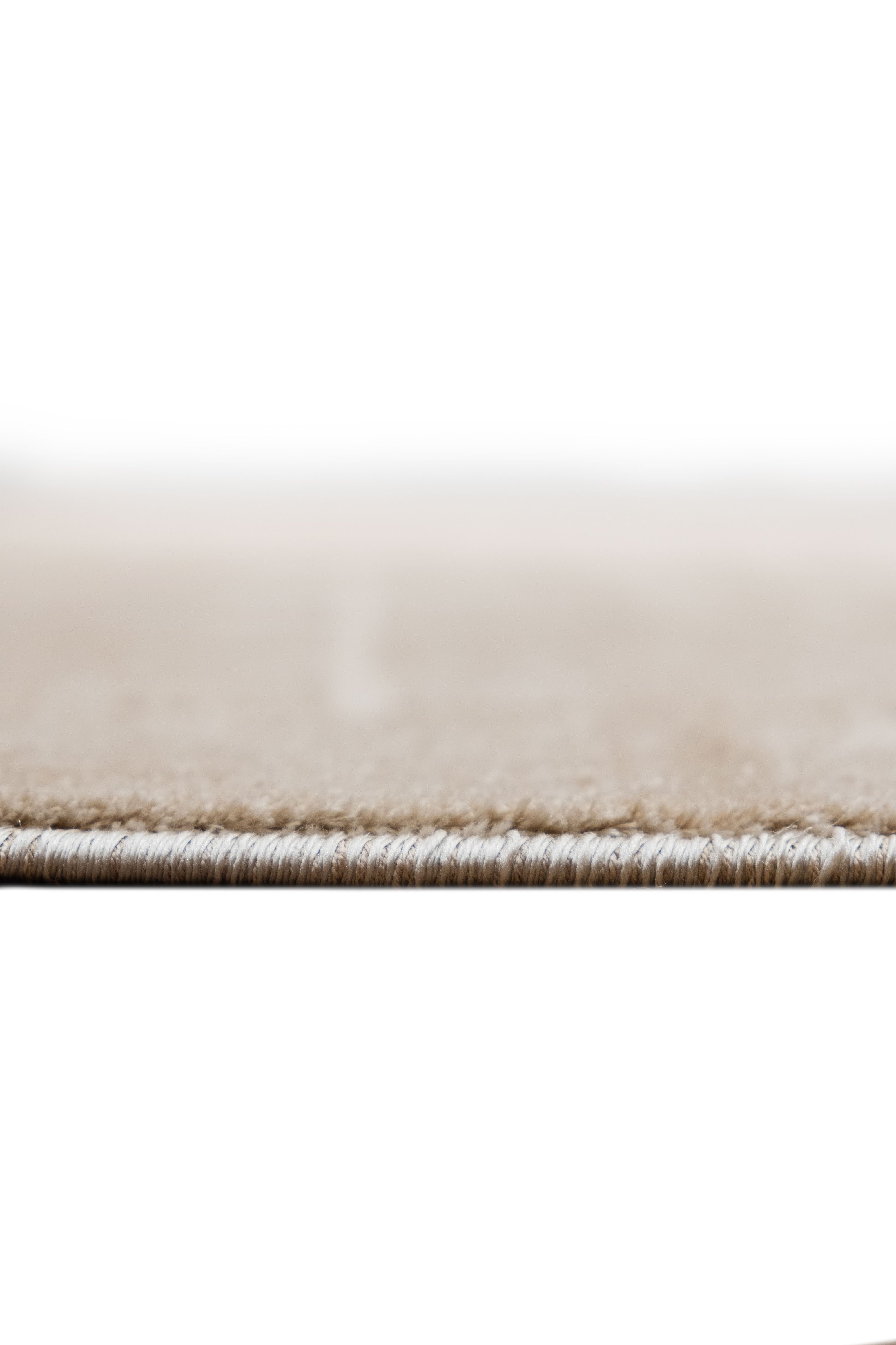 Luca LC03 Beige Plush Textured Soft Living Room Carpet