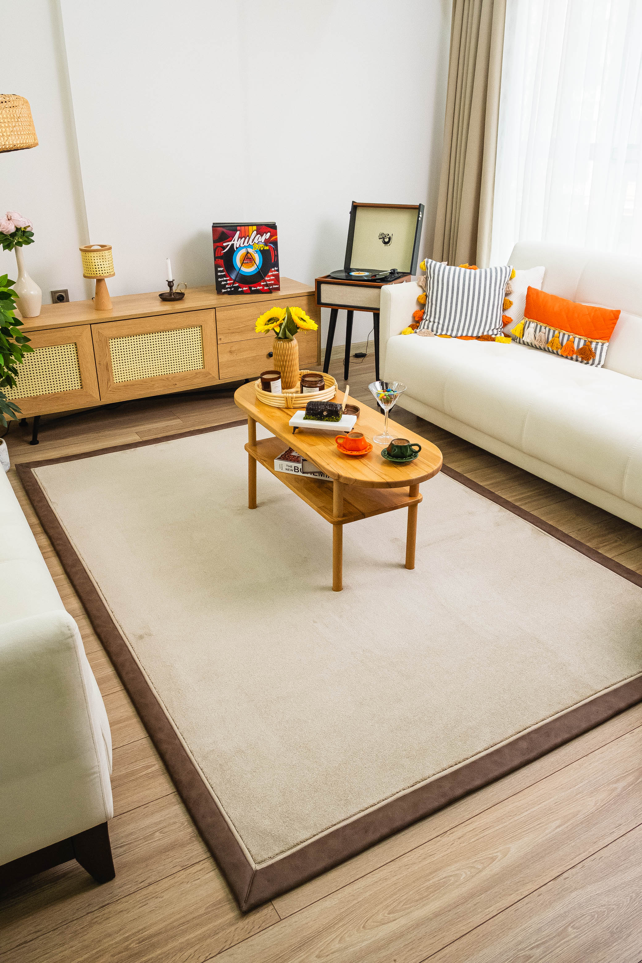 GRANADA GR02 BEİGE SALON HALISI LÜKS BORDÜRLÜ HALI