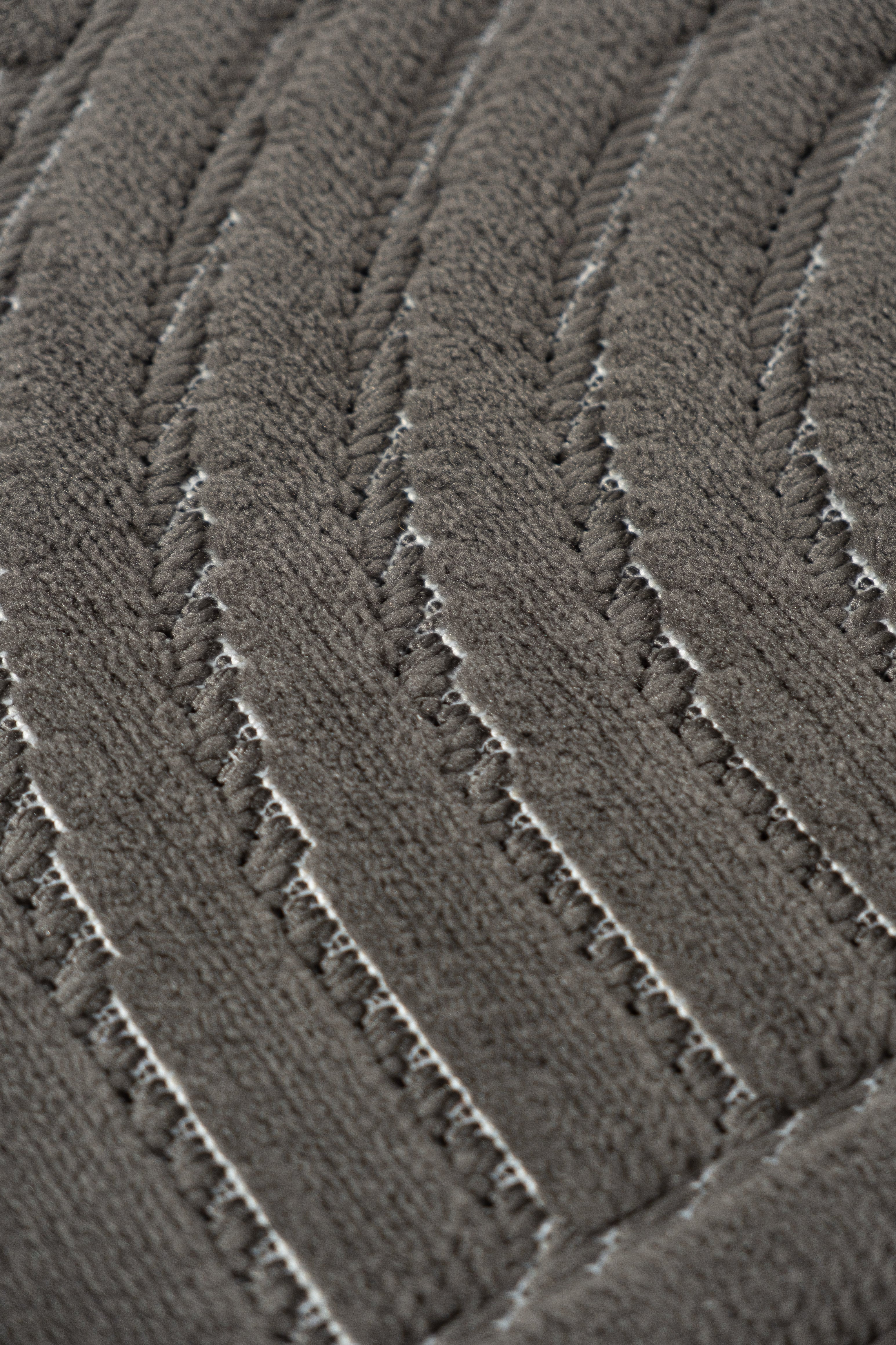 Luiz LZ04 Anthracite Scandinavian Patterned Modern Living Room Carpet