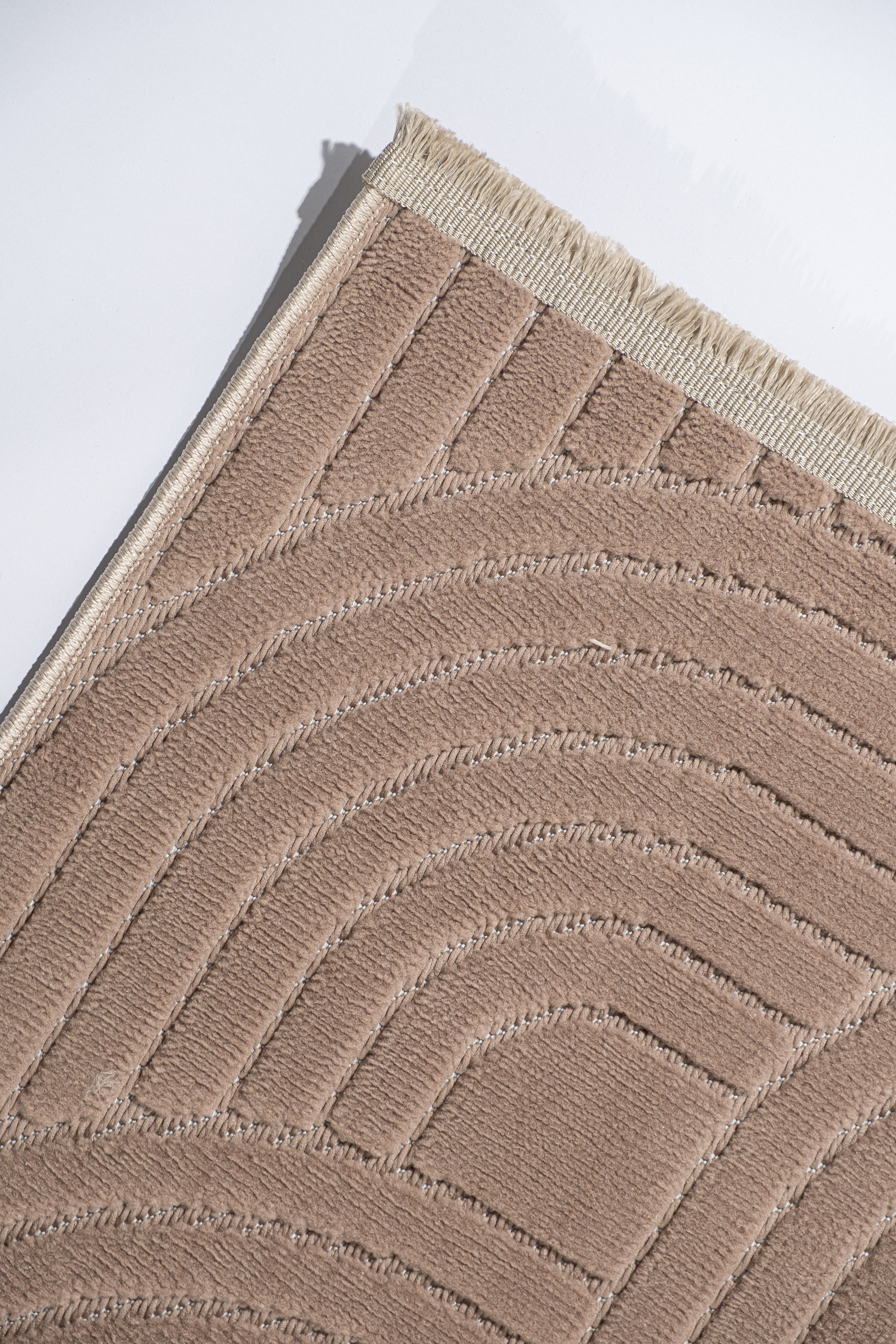 Luiz LZ03 Vizon İskandinav Desenli Modern Salon Halısı