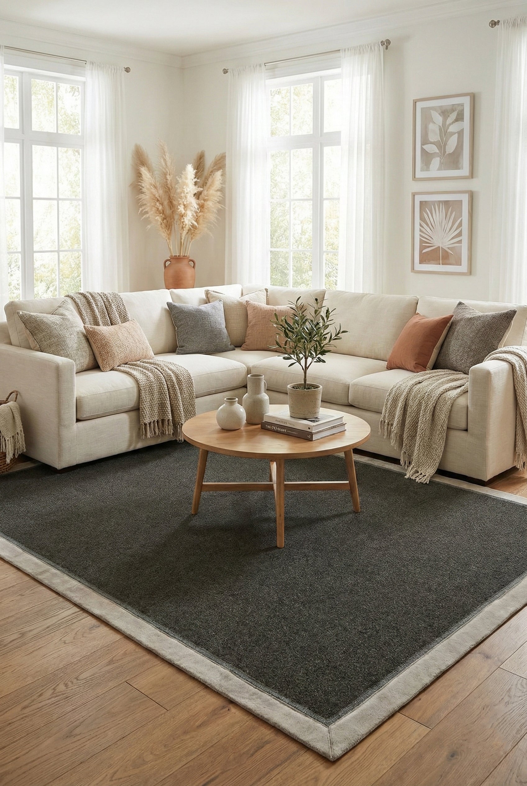 GRANADA GR06 ANTHRACİTE SALON HALISI LÜKS BORDÜRLÜ HALI