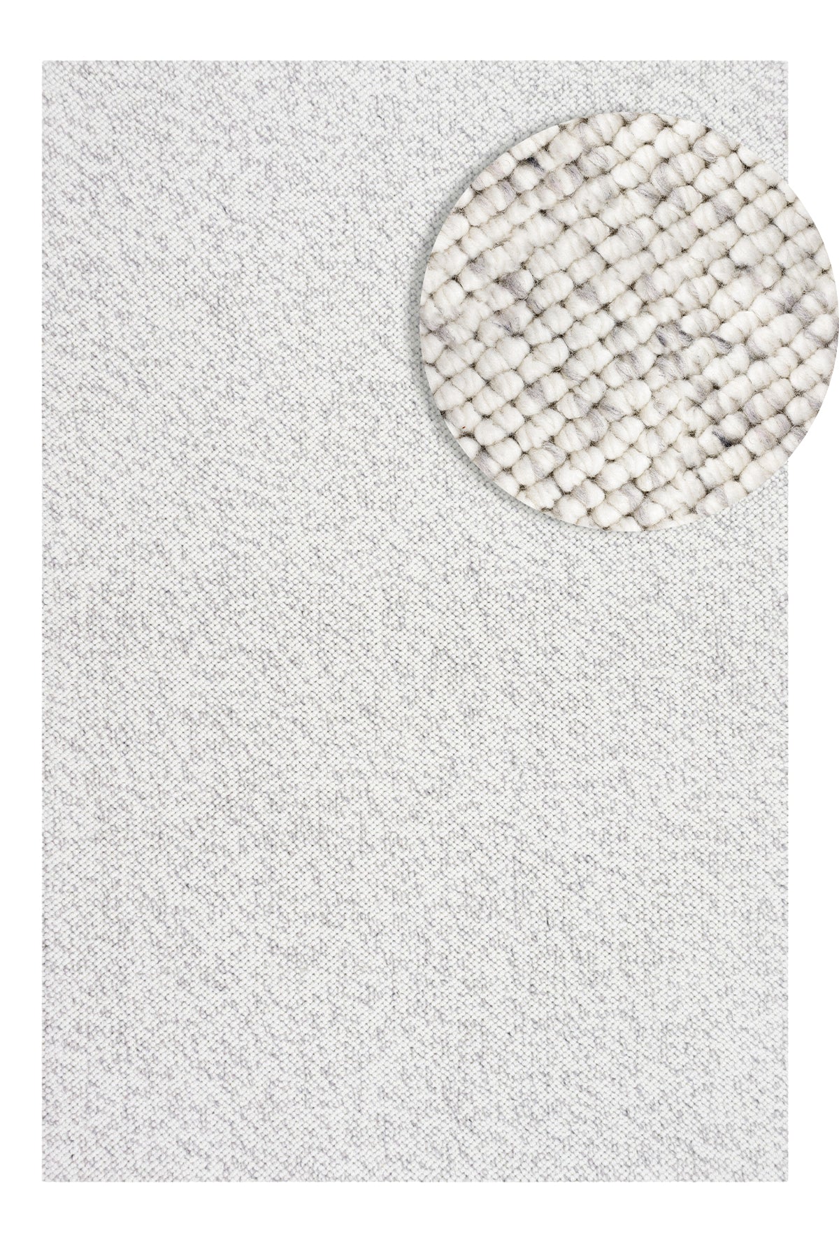 Polly PL 01 Cream Grey Doğal Yün Halı