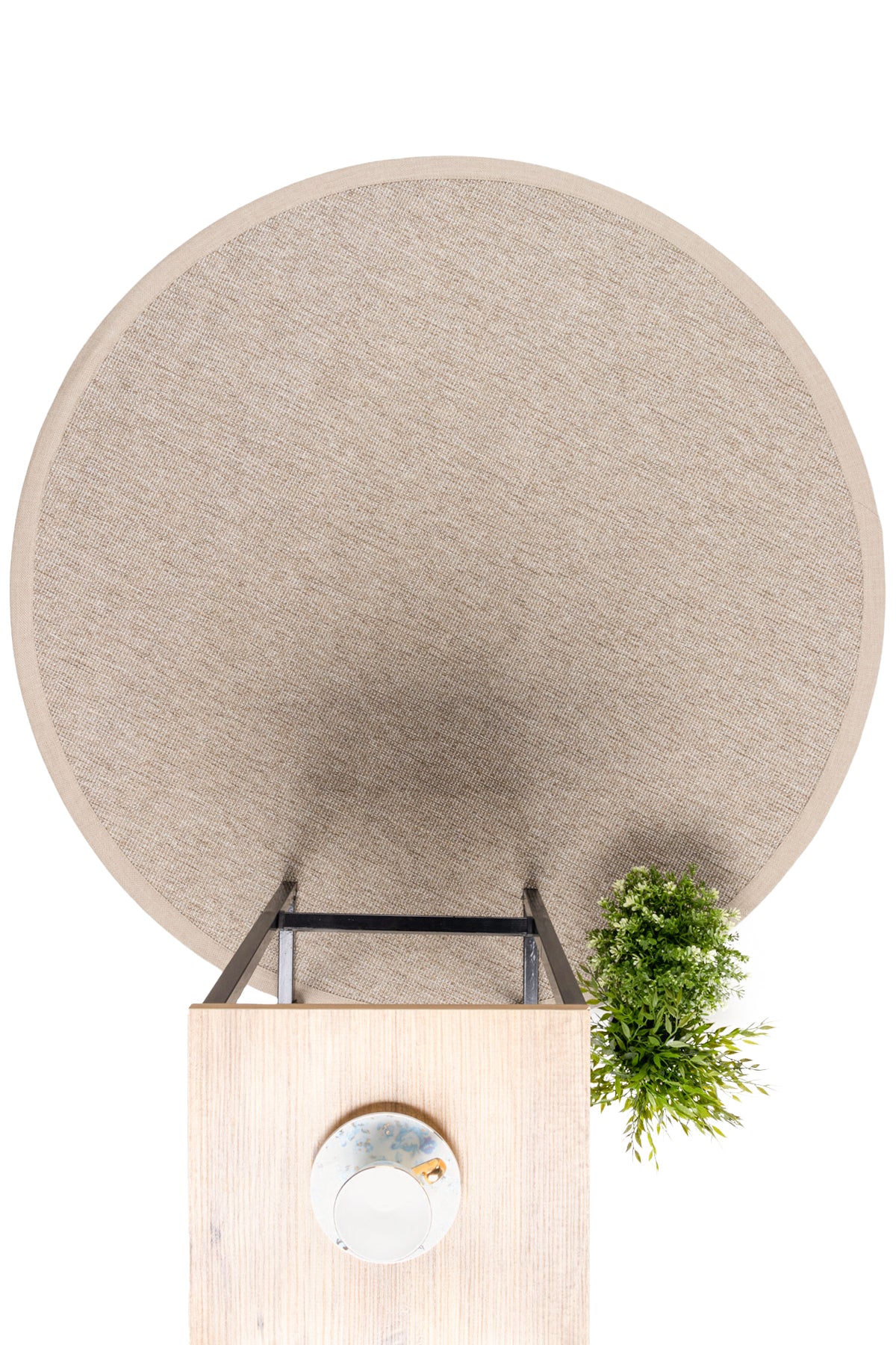 Jutte 07 M-104 Yuvarlak Doğal Jüt Sisal Halı